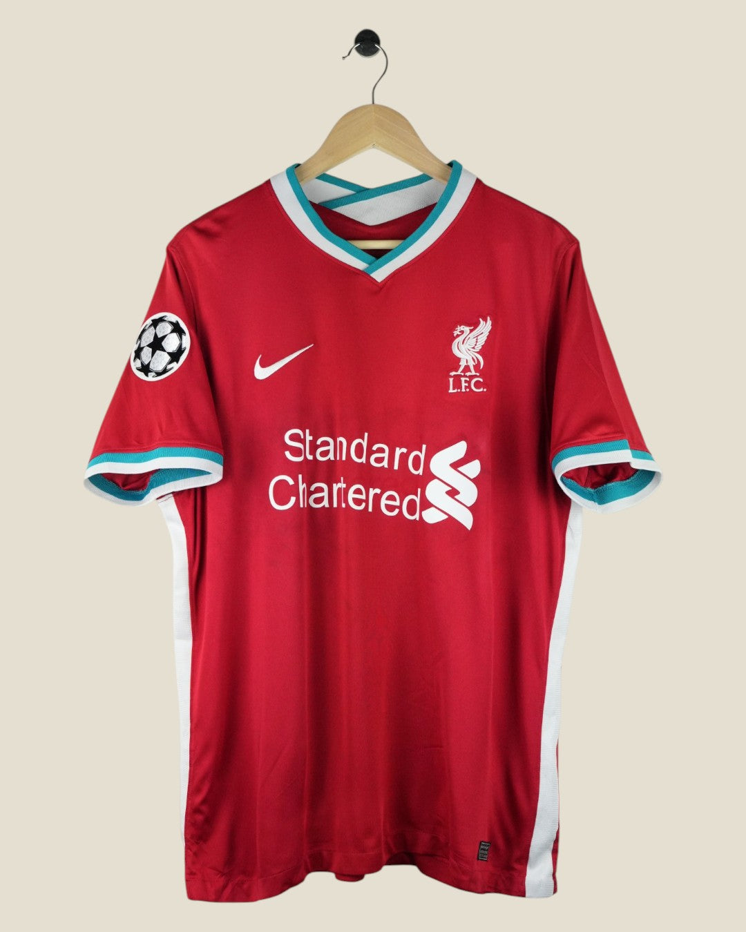 LIVERPOOL 2020/21 VAN DIJK UCL HOME SHIRT (XL) NIKE