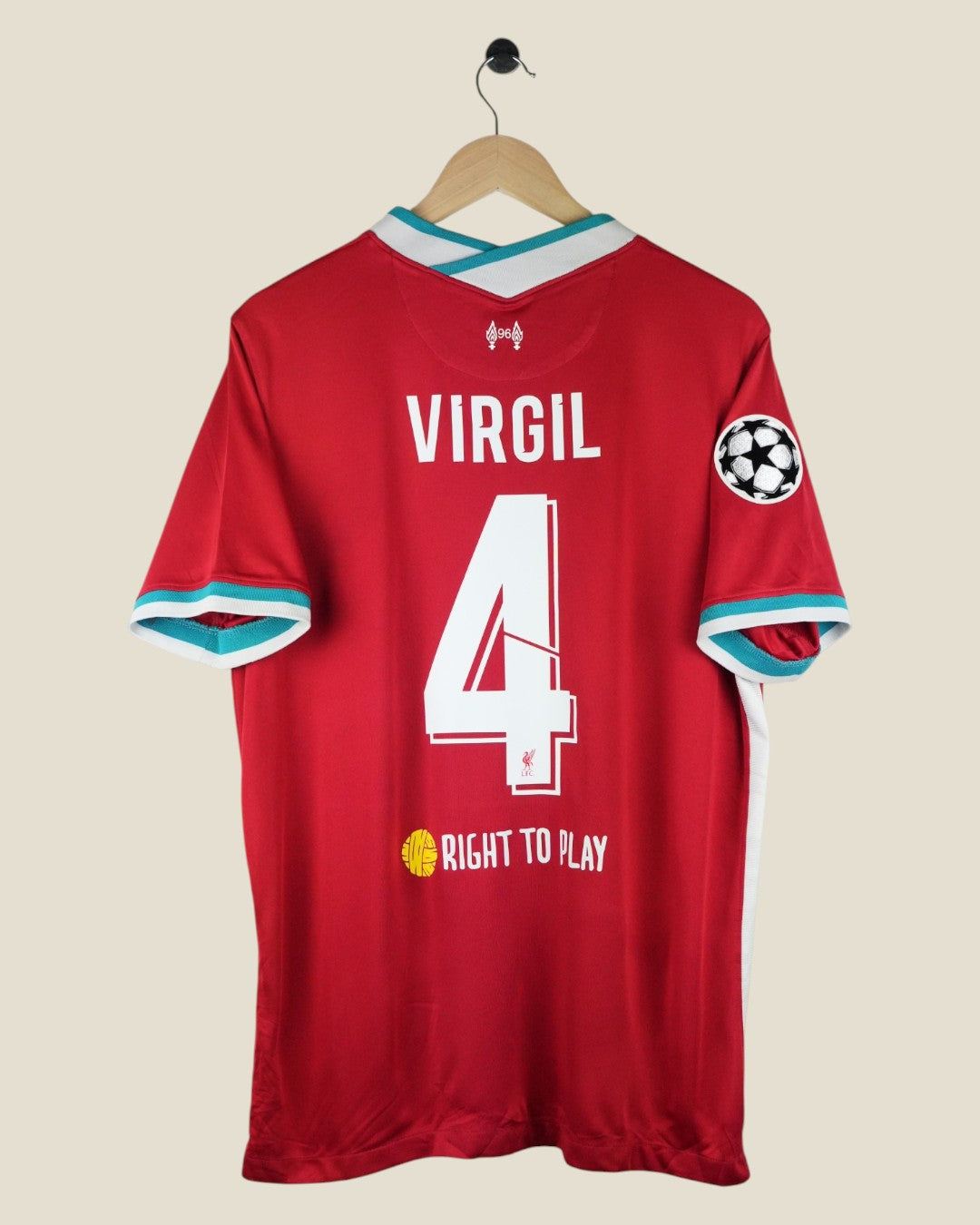 LIVERPOOL 2020/21 VAN DIJK UCL HOME SHIRT (XL) NIKE