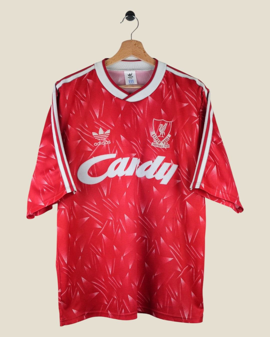 LIVERPOOL 1989/91 HOME SHIRT (L) ADIDAS
