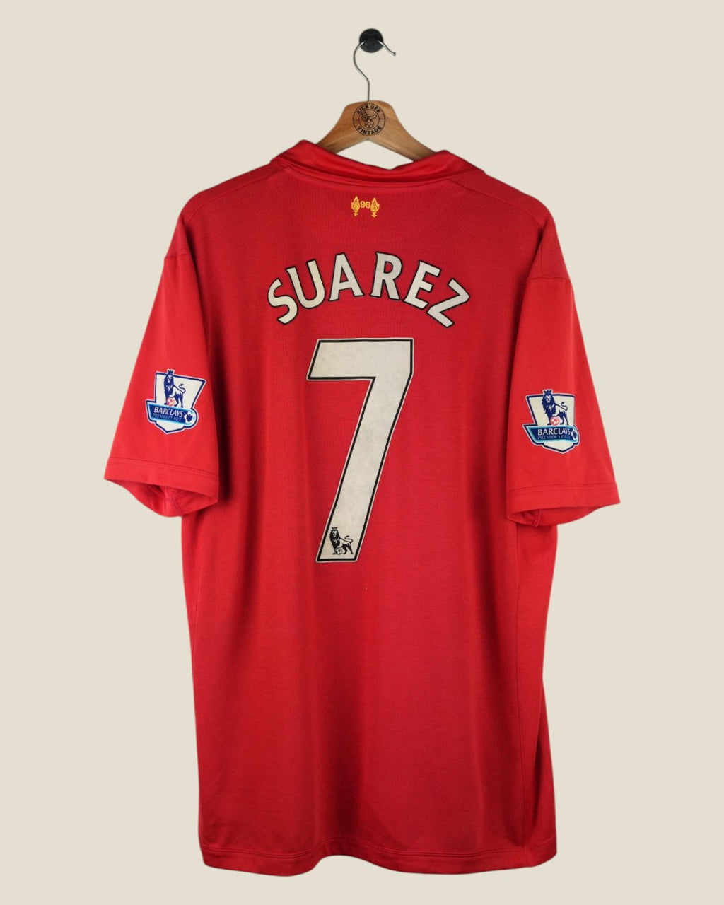 LIVERPOOL 2012/13 SUAREZ HOME SHIRT (XL) WARRIOR