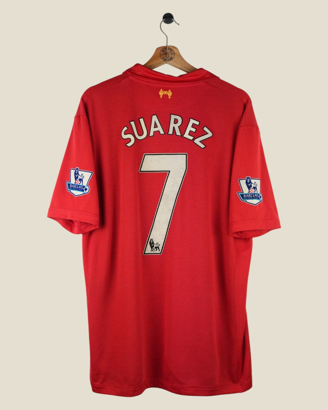 LIVERPOOL 2012/13 SUAREZ HOME SHIRT (XL) WARRIOR