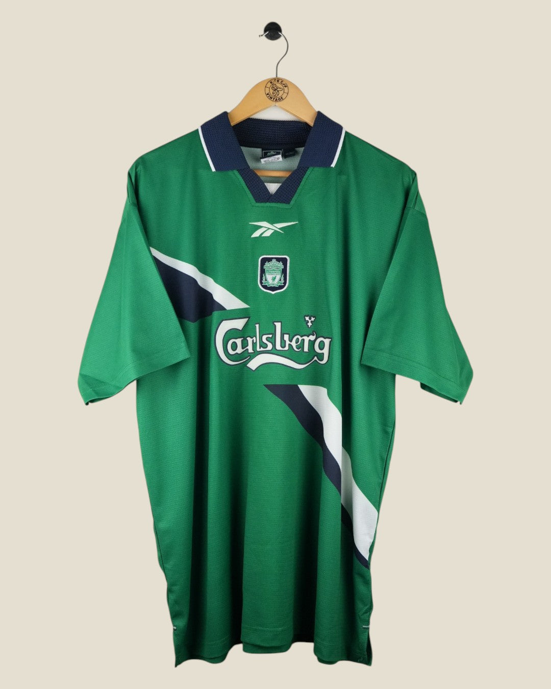 LIVERPOOL 1999/00 SMICER AWAY SHIRT (XL) REEBOK