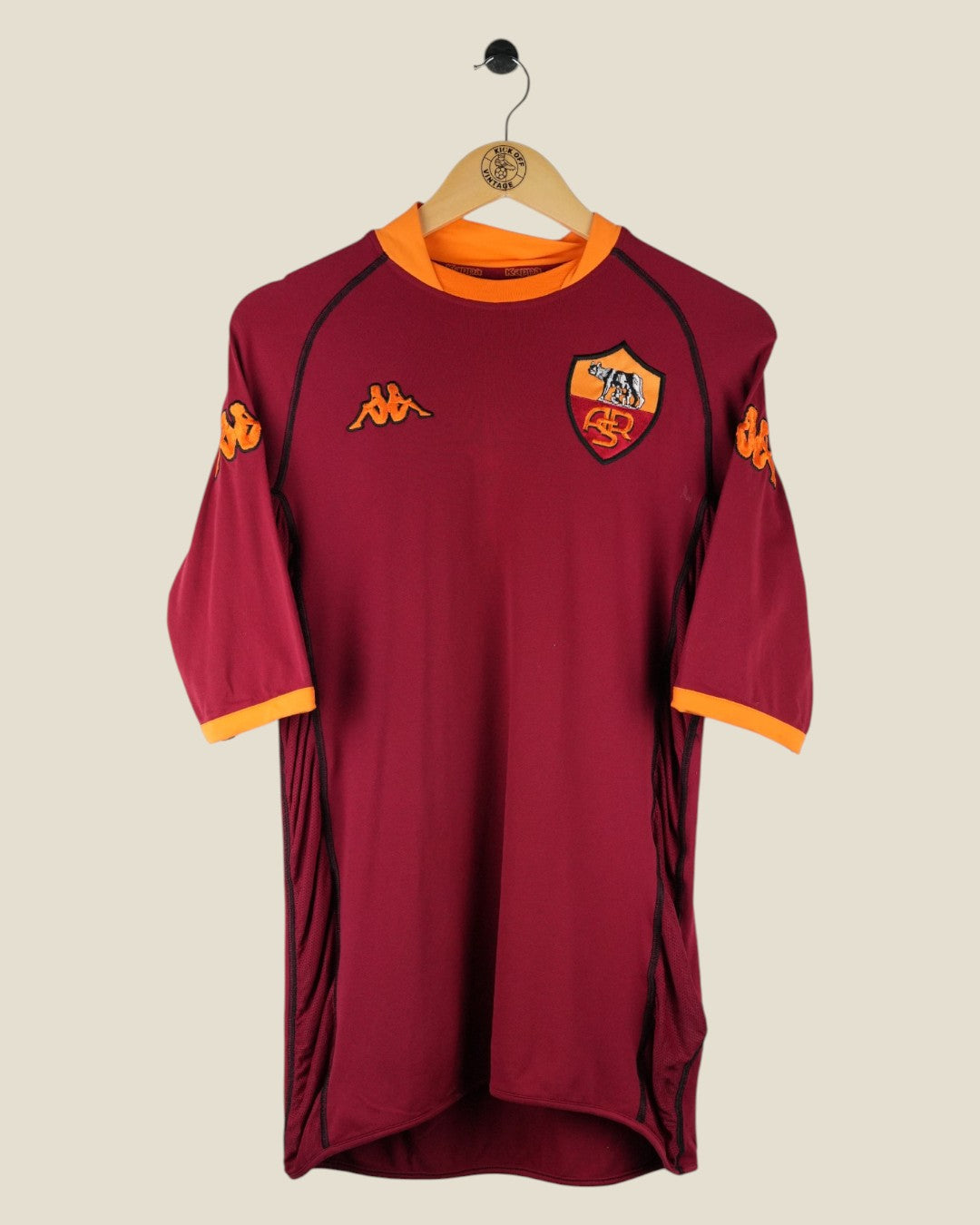 AS ROMA 2002/03 TOTTI HOME SHIRT (L) KAPPA