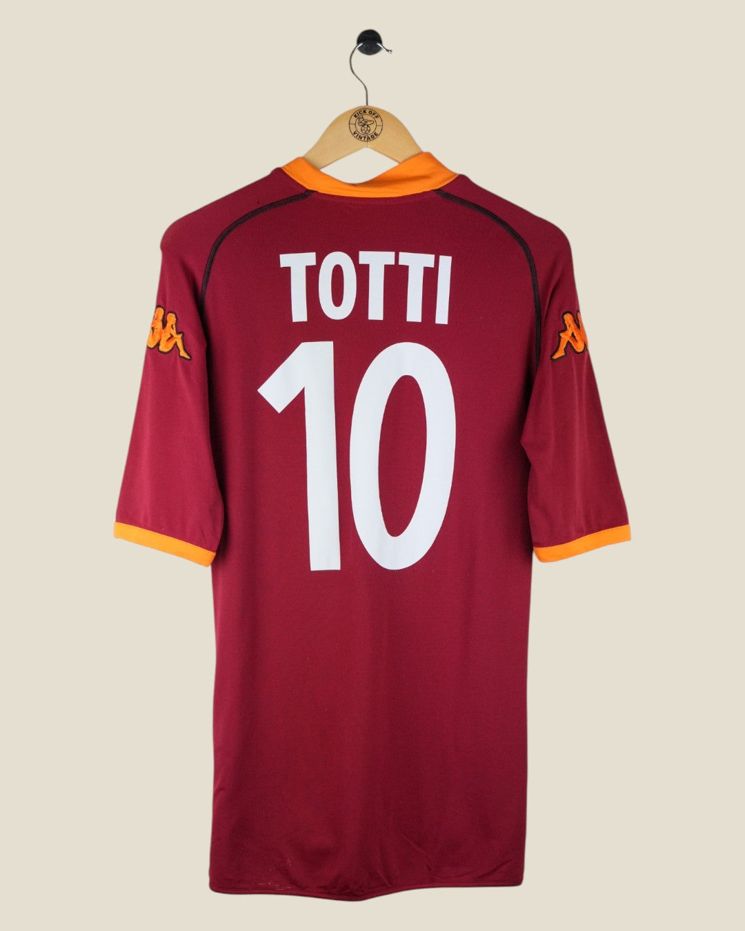 AS ROMA 2002/03 TOTTI HOME SHIRT (L) KAPPA