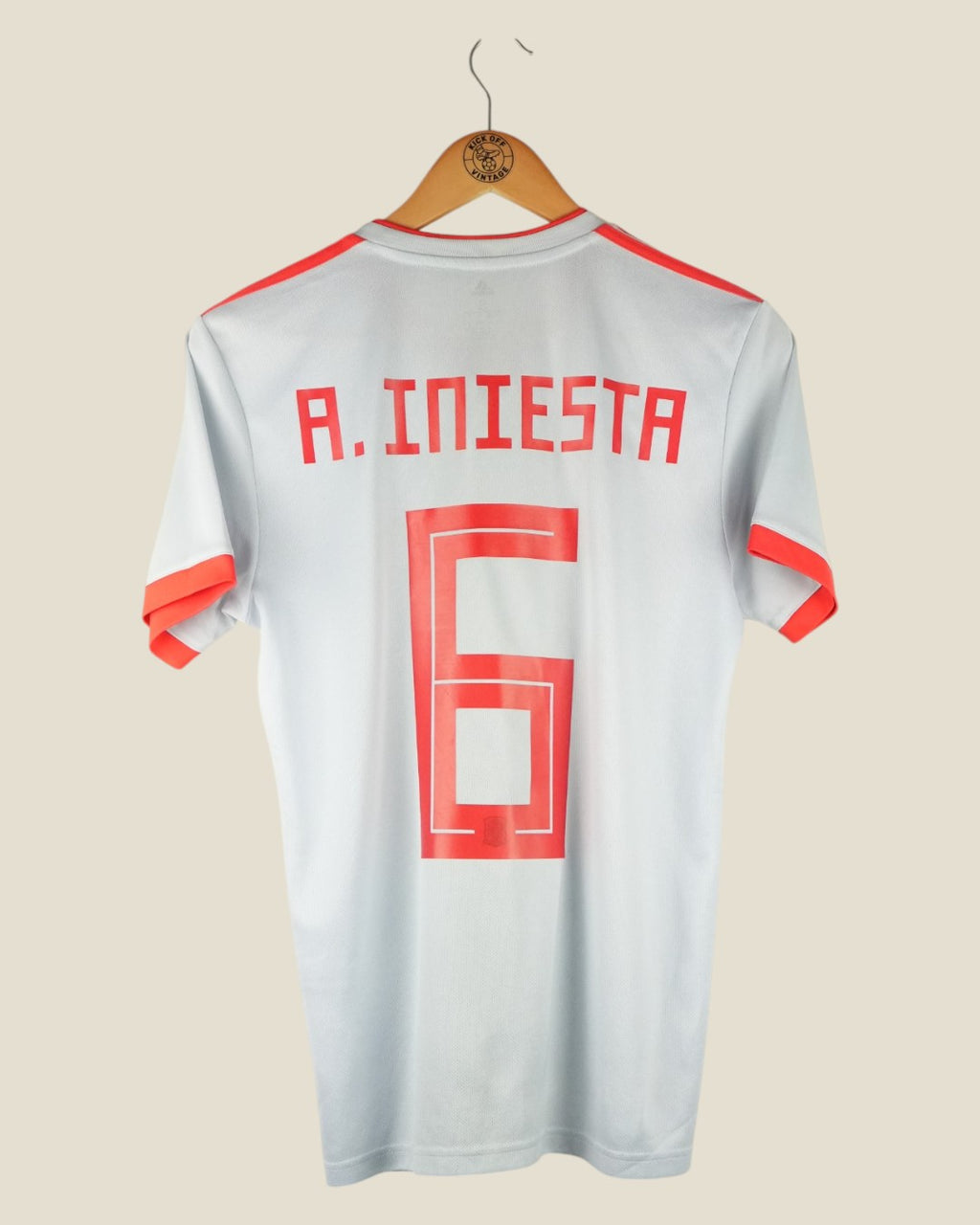 SPAIN 2018 INIESTA AWAY SHIRT (S) ADIDAS