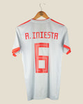 SPAIN 2018 INIESTA AWAY SHIRT (S) ADIDAS