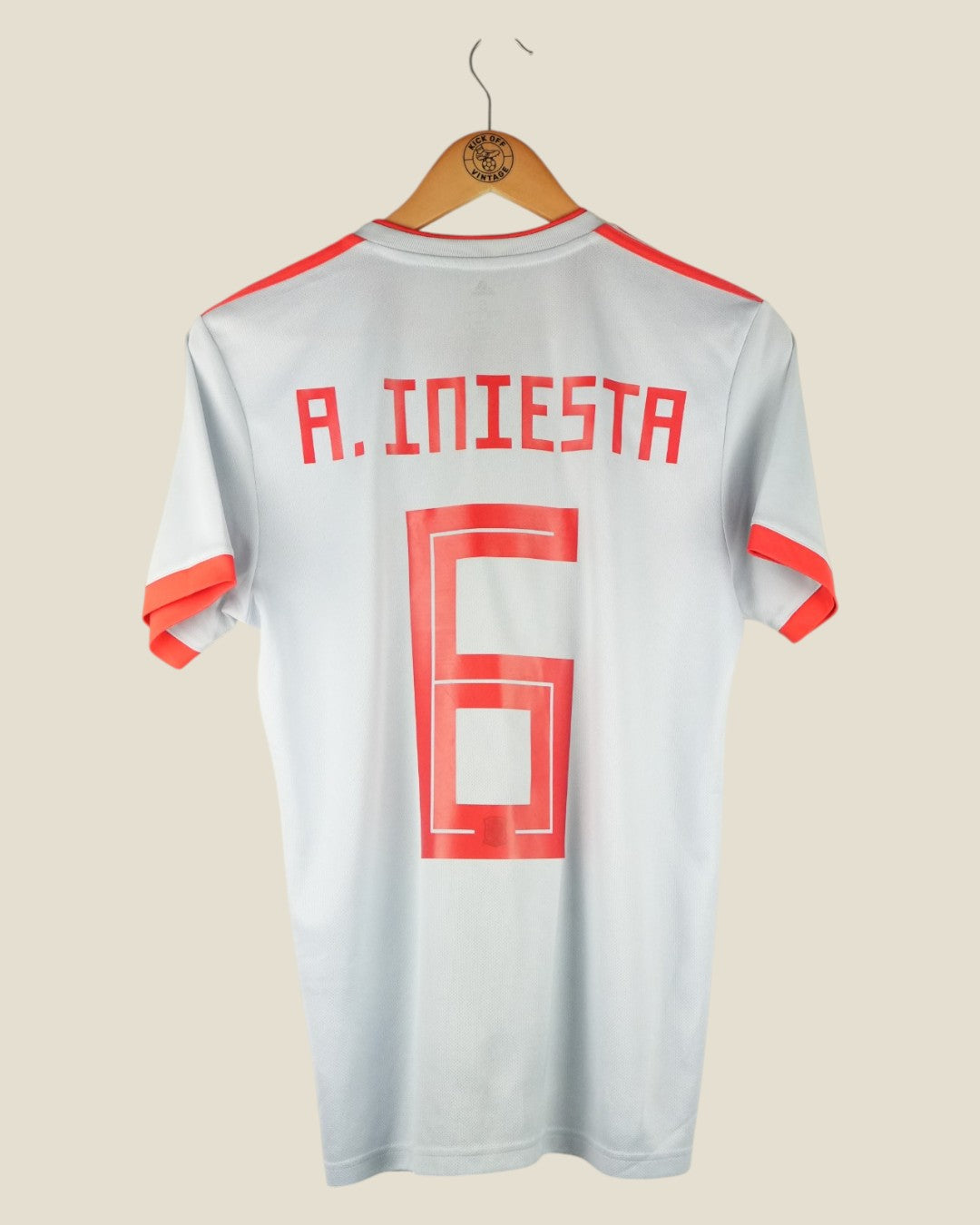 SPAIN 2018 INIESTA AWAY SHIRT (S) ADIDAS