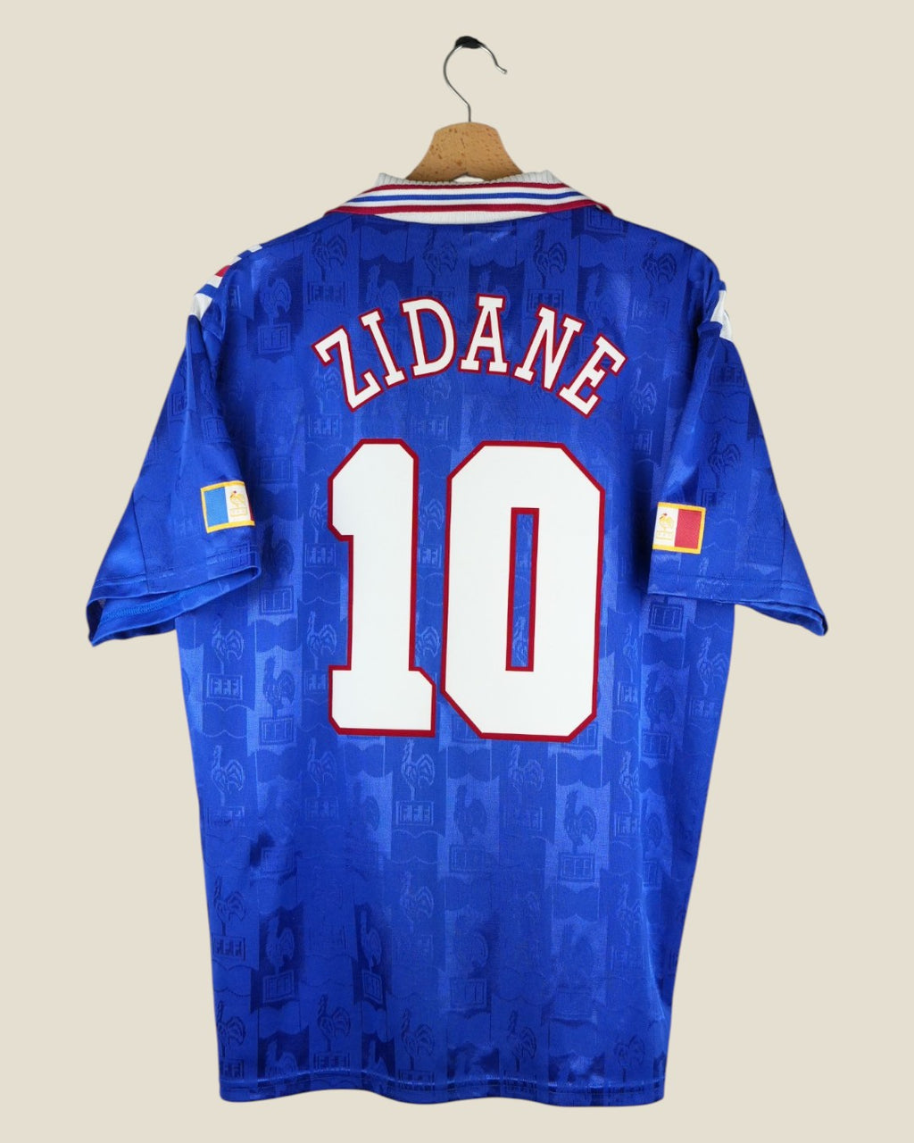 FRANCE 1996 ZIDANE HOME SHIRT (L) ADIDAS
