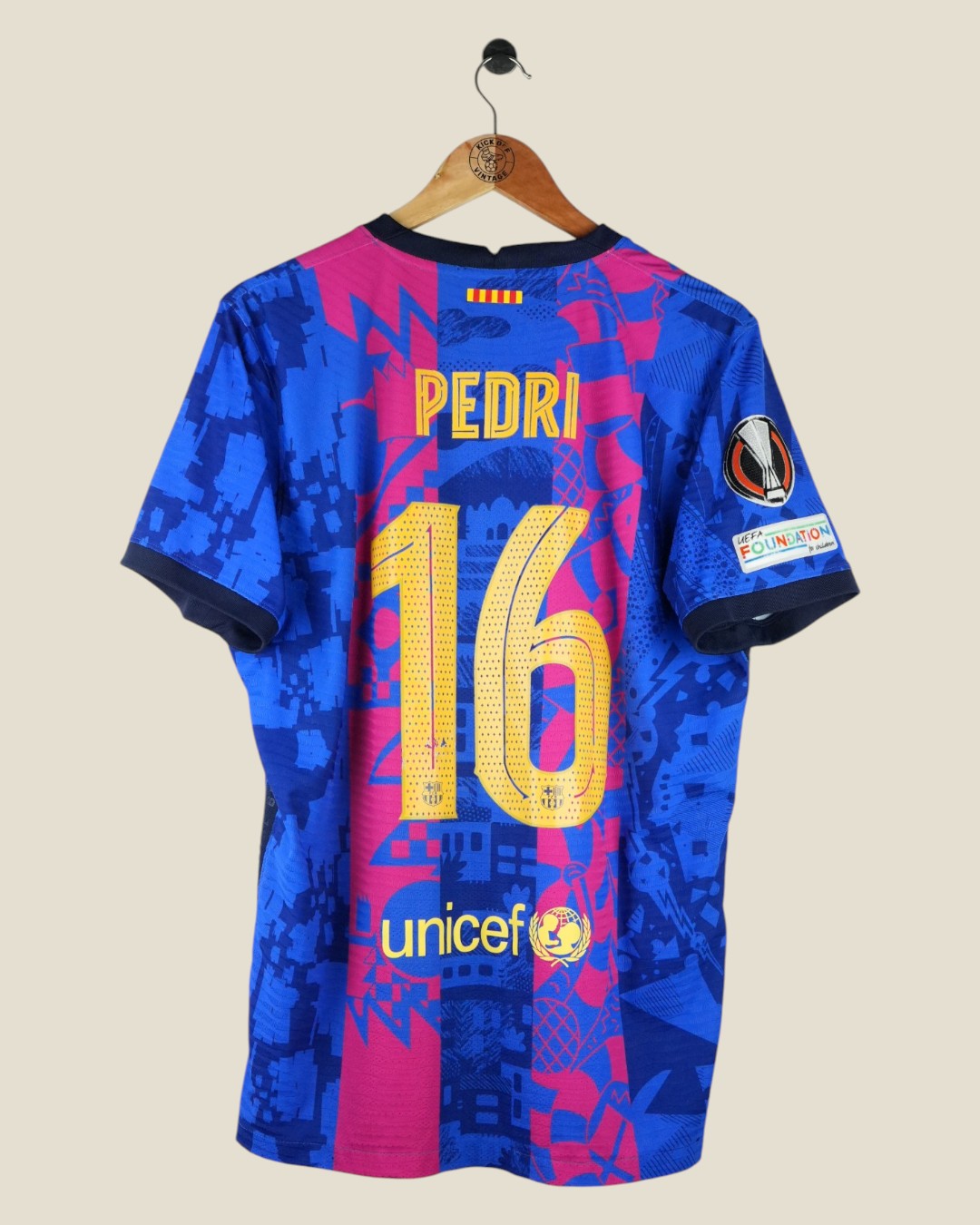 BARCELONA 2021/22 PEDRI THIRD SHIRT PLAYER VERSION (XL) NIKE