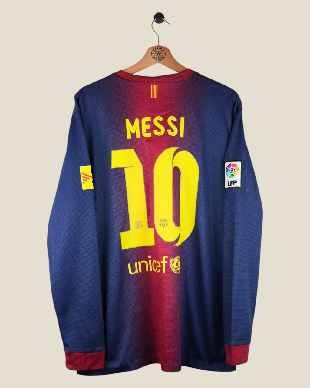 BARCELONA 2012/13 MESSI HOME SHIRT L/S (L) NIKE