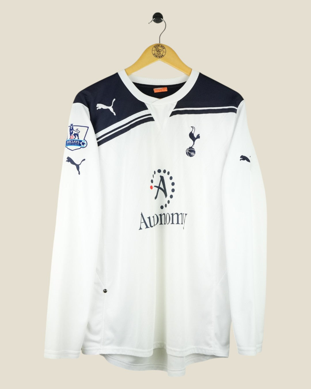 TOTTENHAM HOTSPUR 2010/11 MODRIC HOME SHIRT L/S (M) PUMA