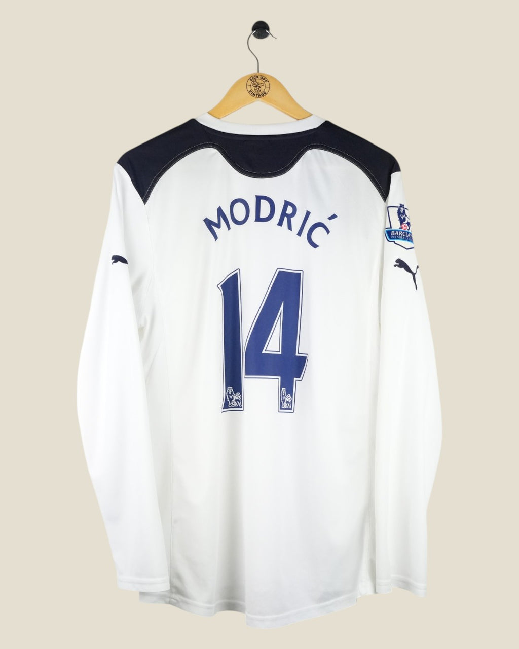 TOTTENHAM HOTSPUR 2010/11 MODRIC HOME SHIRT L/S (M) PUMA