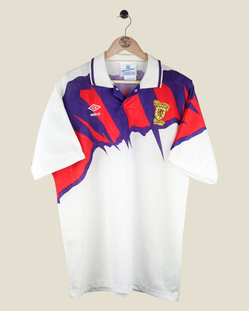 SCOTLAND 1992 AWAY SHIRT (L) UMBRO