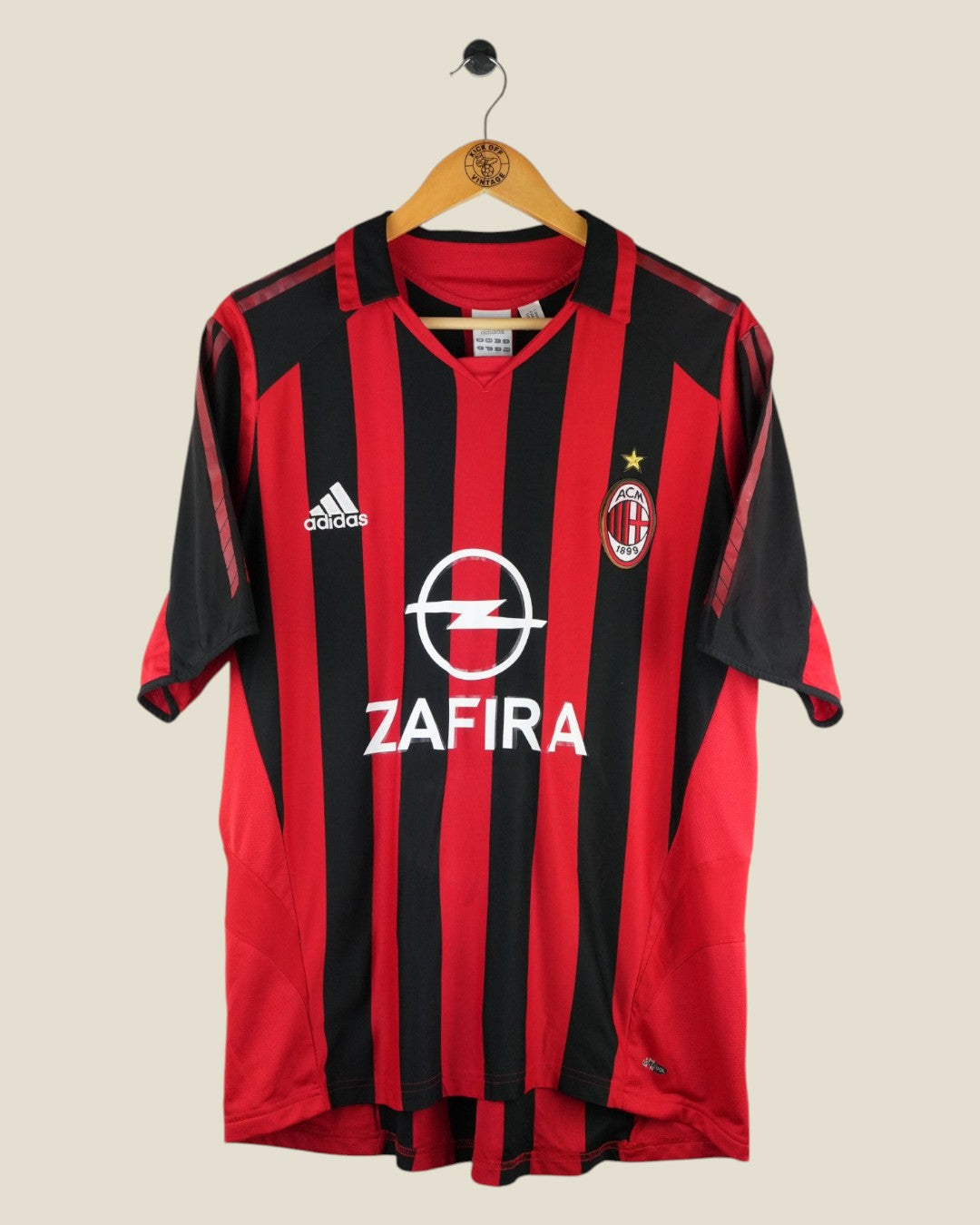 AC MILAN 2005/06 RUI COSTA HOME SHIRT (L) ADIDAS