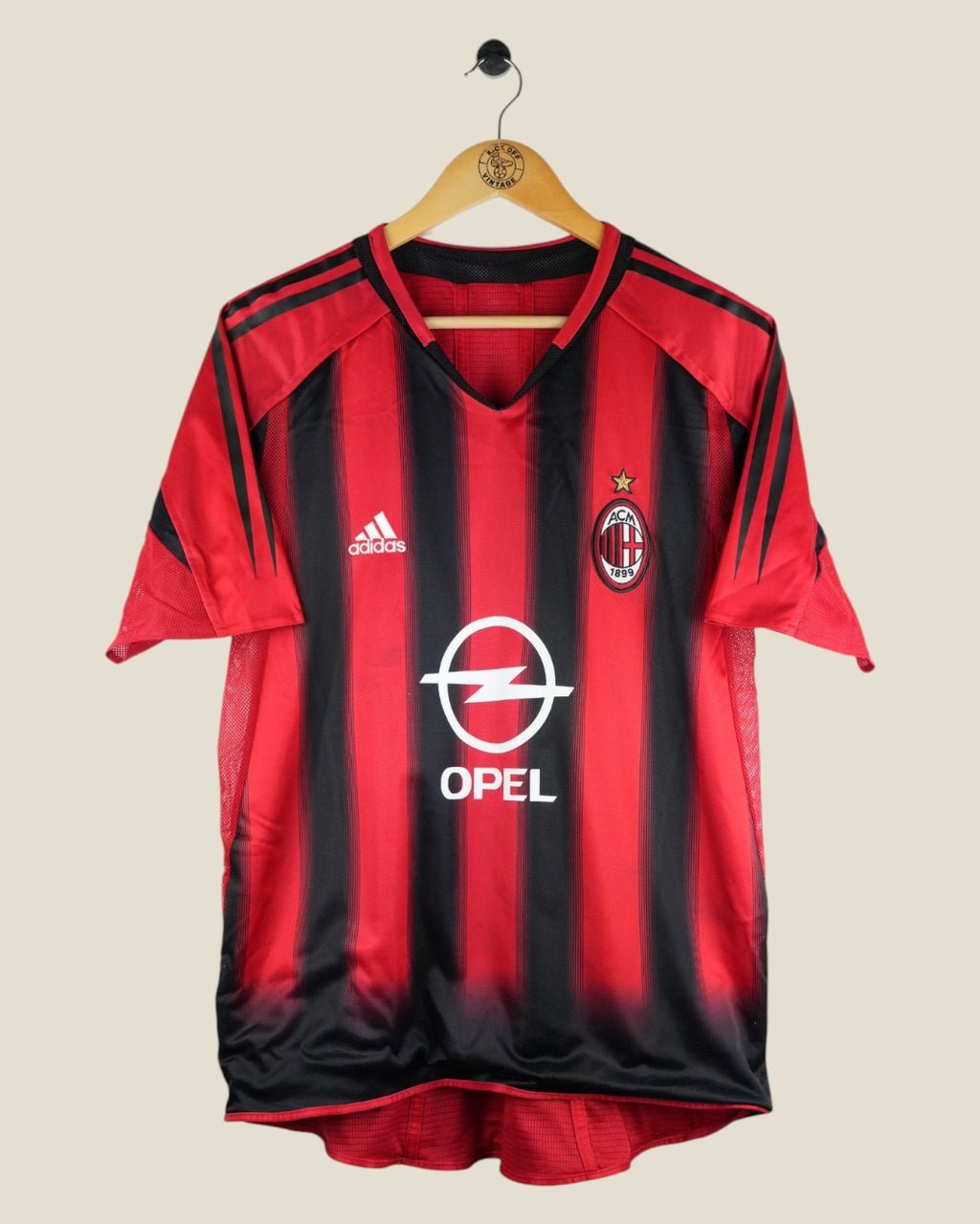 AC MILAN 2004/05 KAKA HOME SHIRT PLAYER ISSUE (L) ADIDAS