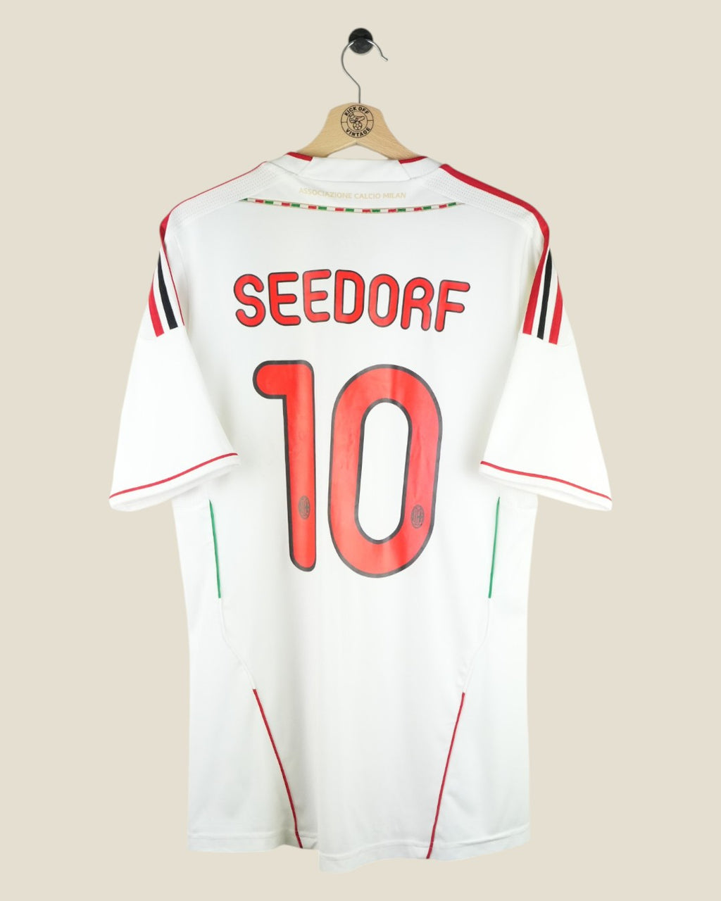 AC MILAN 2011/12 SEEDORF AWAY SHIRT (L) ADIDAS