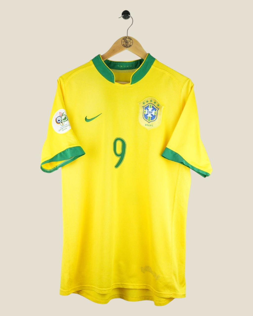 BRAZIL 2006 RONALDO HOME SHIRT (L) NIKE
