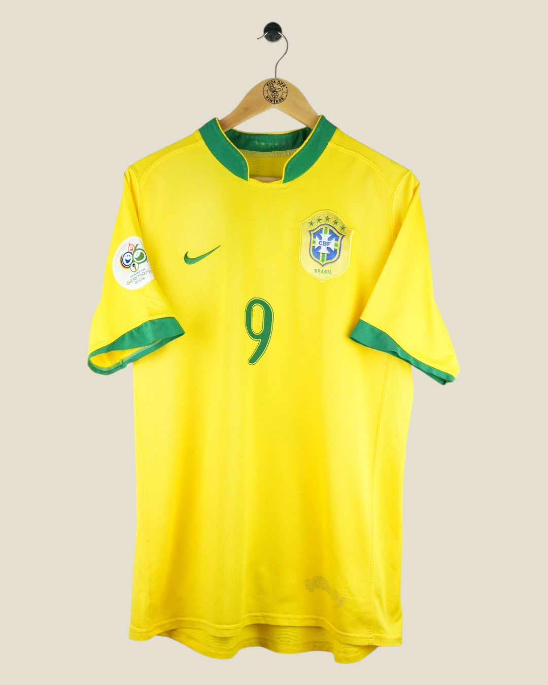 BRAZIL 2006 RONALDO HOME SHIRT (L) NIKE