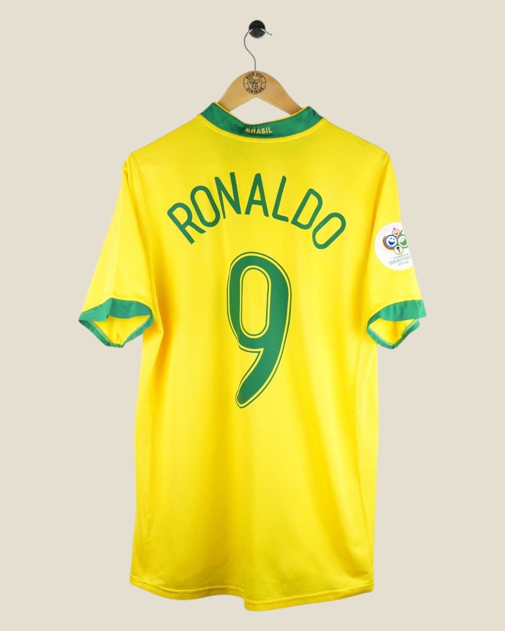 BRAZIL 2006 RONALDO HOME SHIRT (L) NIKE