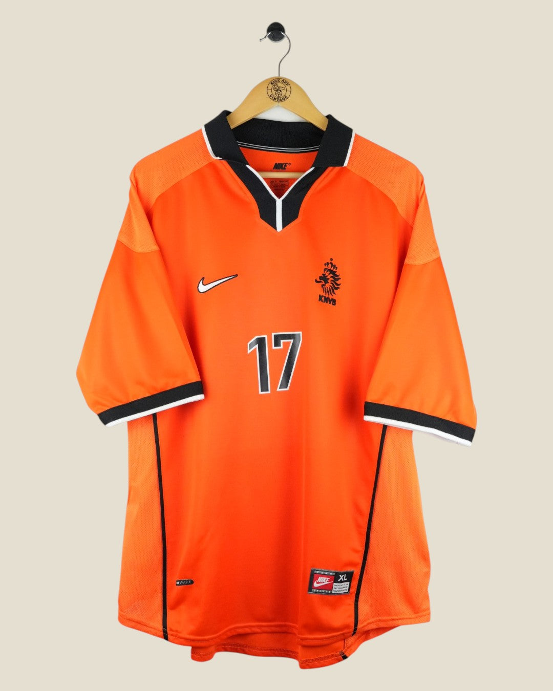 NETHERLANDS 1998 VAN HOOIJDONK HOME SHIRT (XL) NIKE
