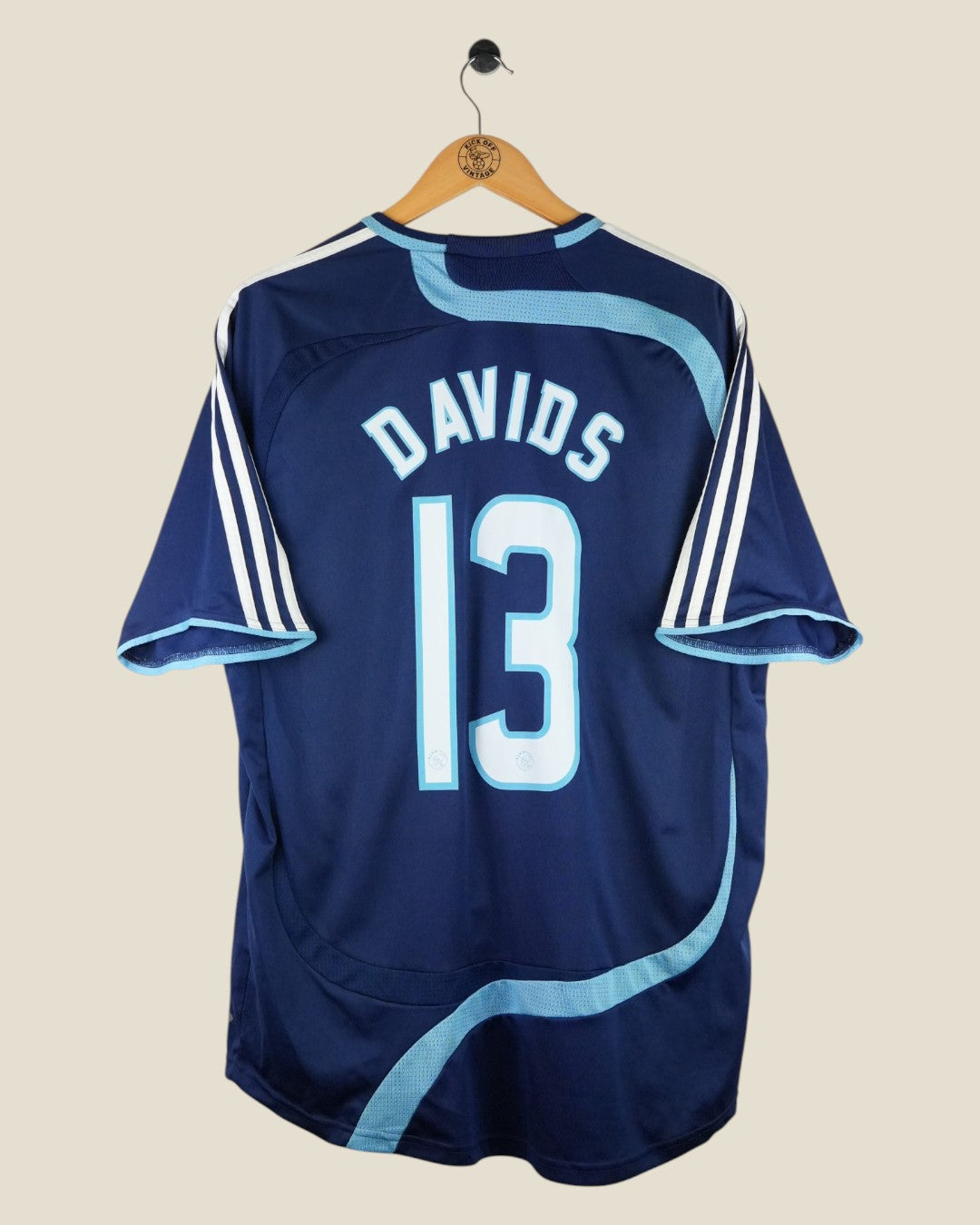 AJAX 2007/08 DAVIDS AWAY SHIRT (L) ADIDAS
