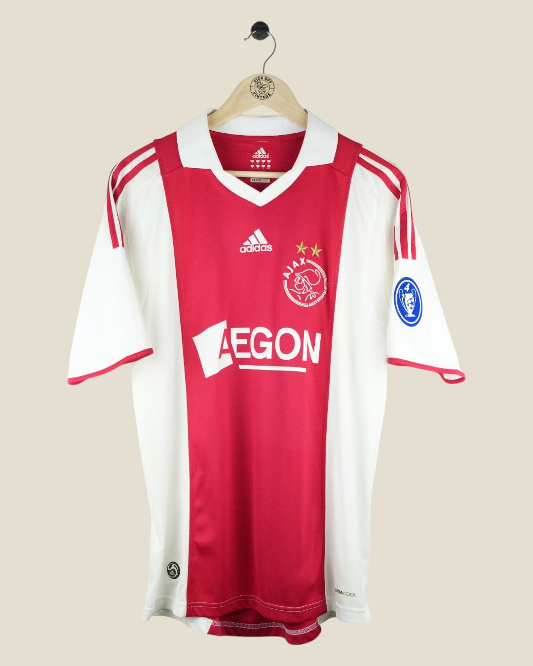 AJAX 2009/10 SUAREZ HOME SHIRT (M) ADIDAS