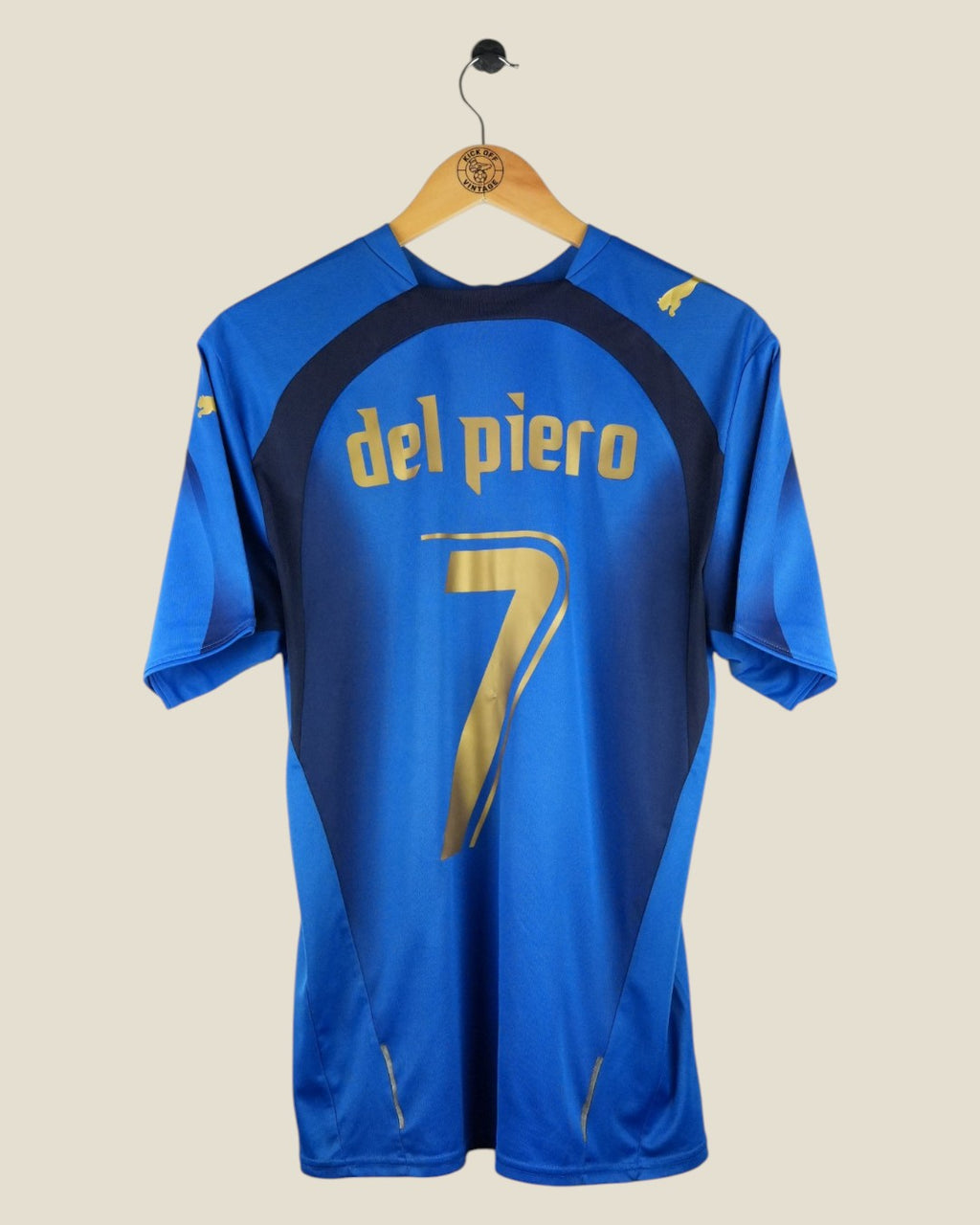 ITALY 2006 DEL PIERO HOME SHIRT (M/L) PUMA