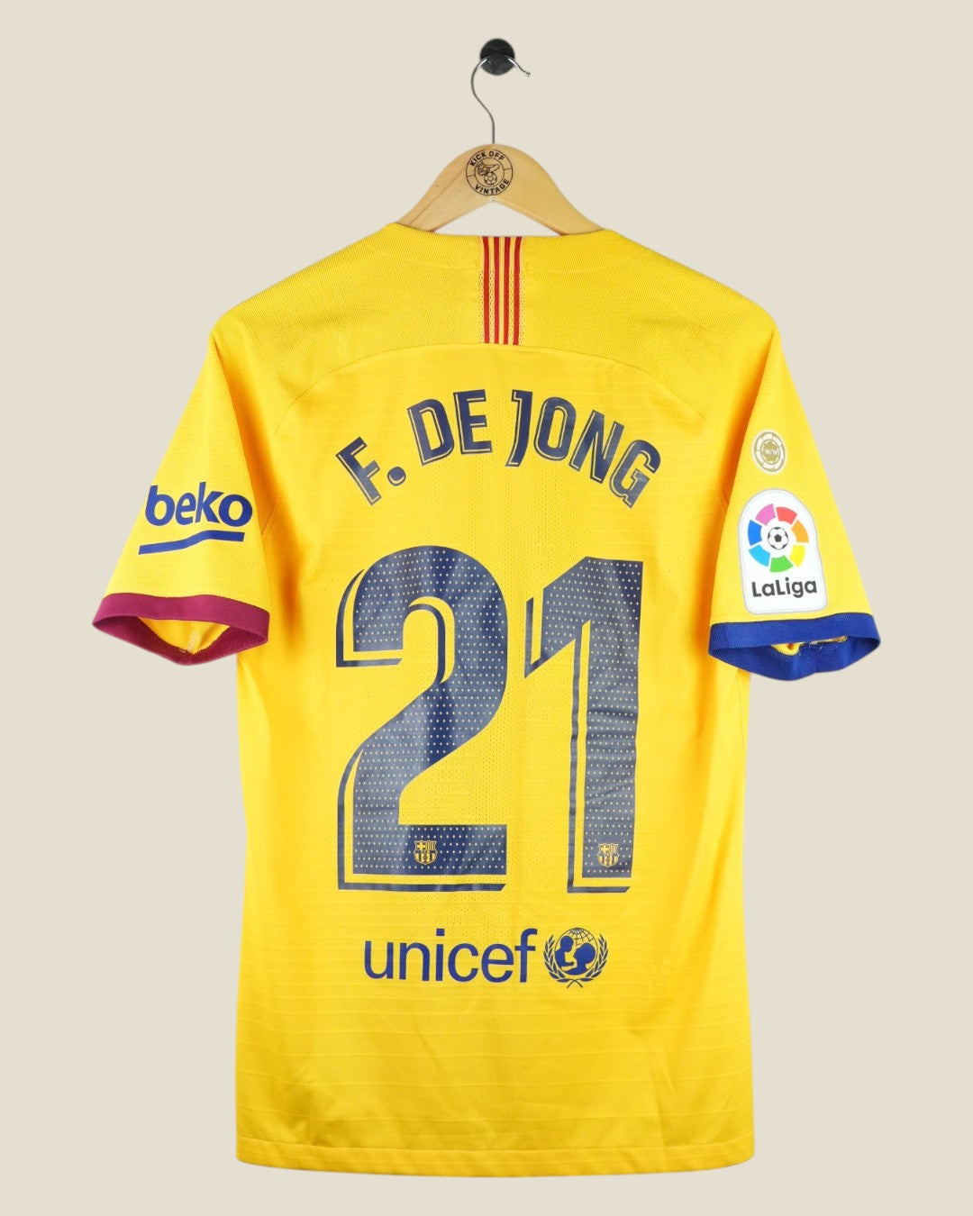BARCELONA 2019/20 FRENKIE DE JONG AWAY SHIRT PLAYER VERSION WITH BOX (M) NIKE