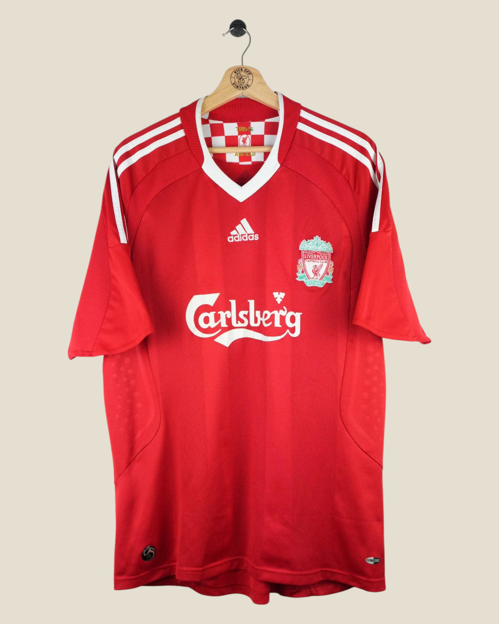 LIVERPOOL 2008/09 TORRES HOME SHIRT (L) ADIDAS