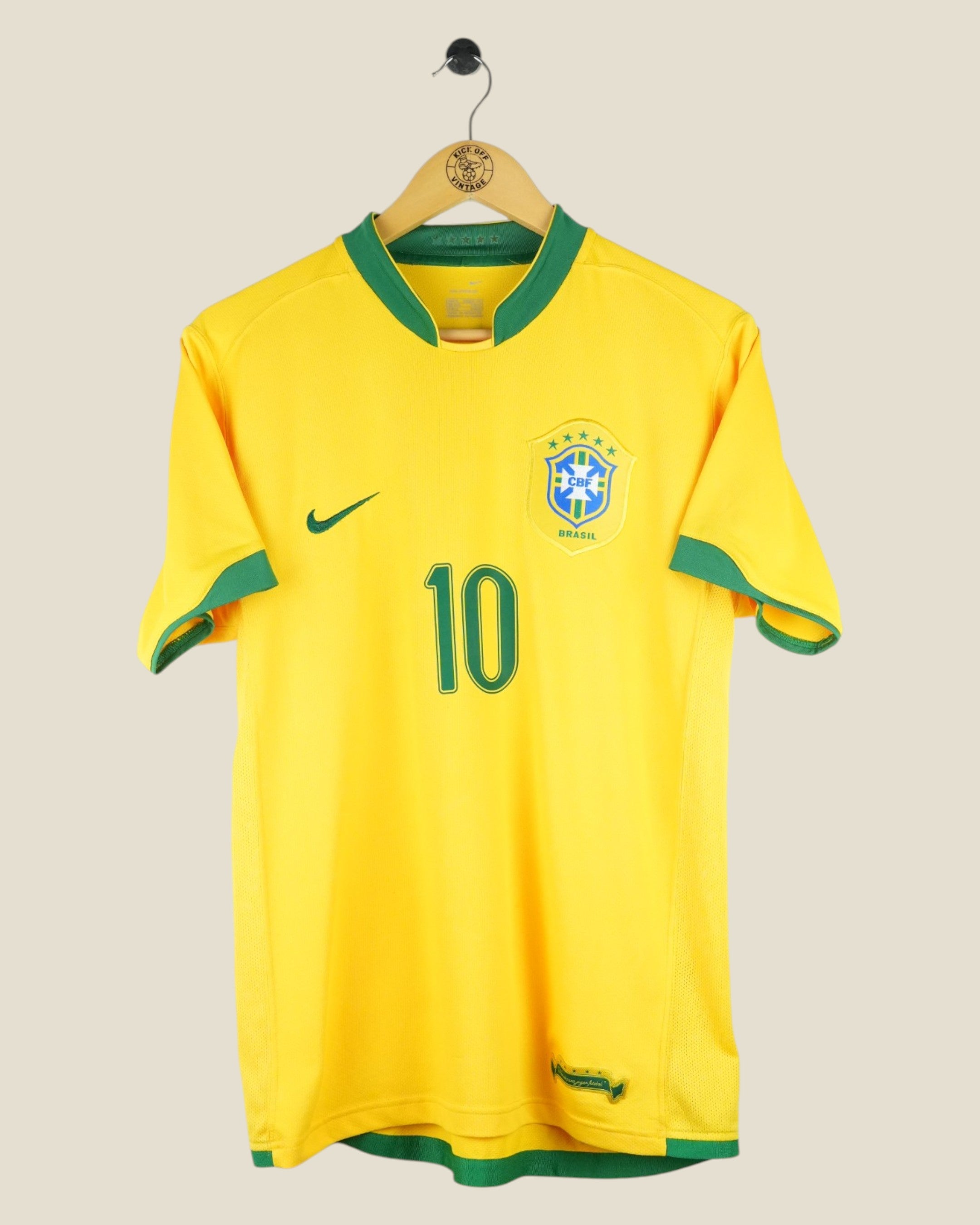 BRAZIL 2006 RONALDINHO HOME SHIRT (M) NIKE