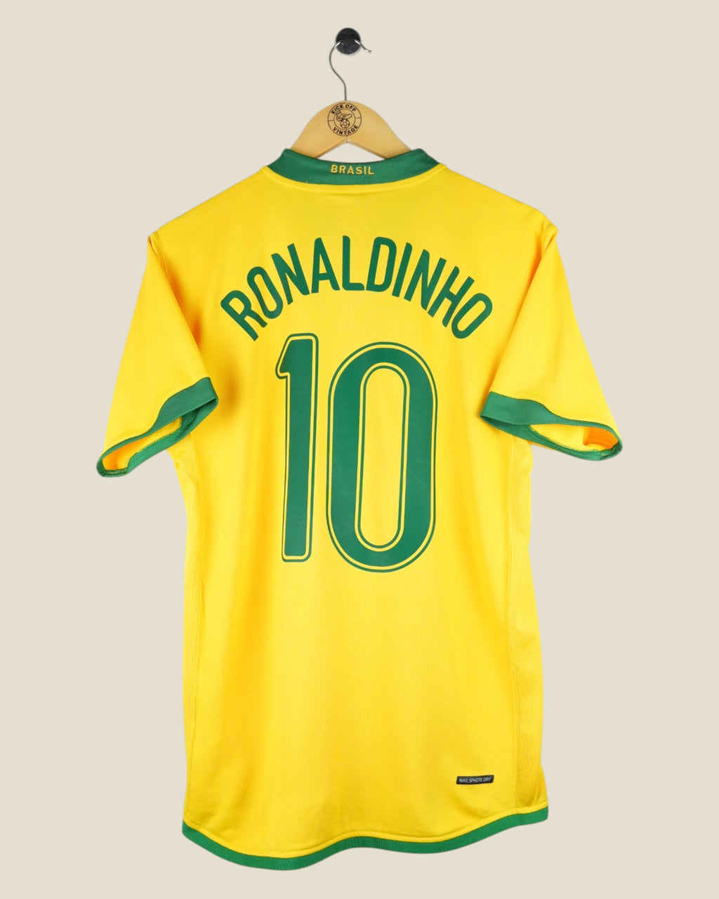 BRAZIL 2006 RONALDINHO HOME SHIRT (M) NIKE