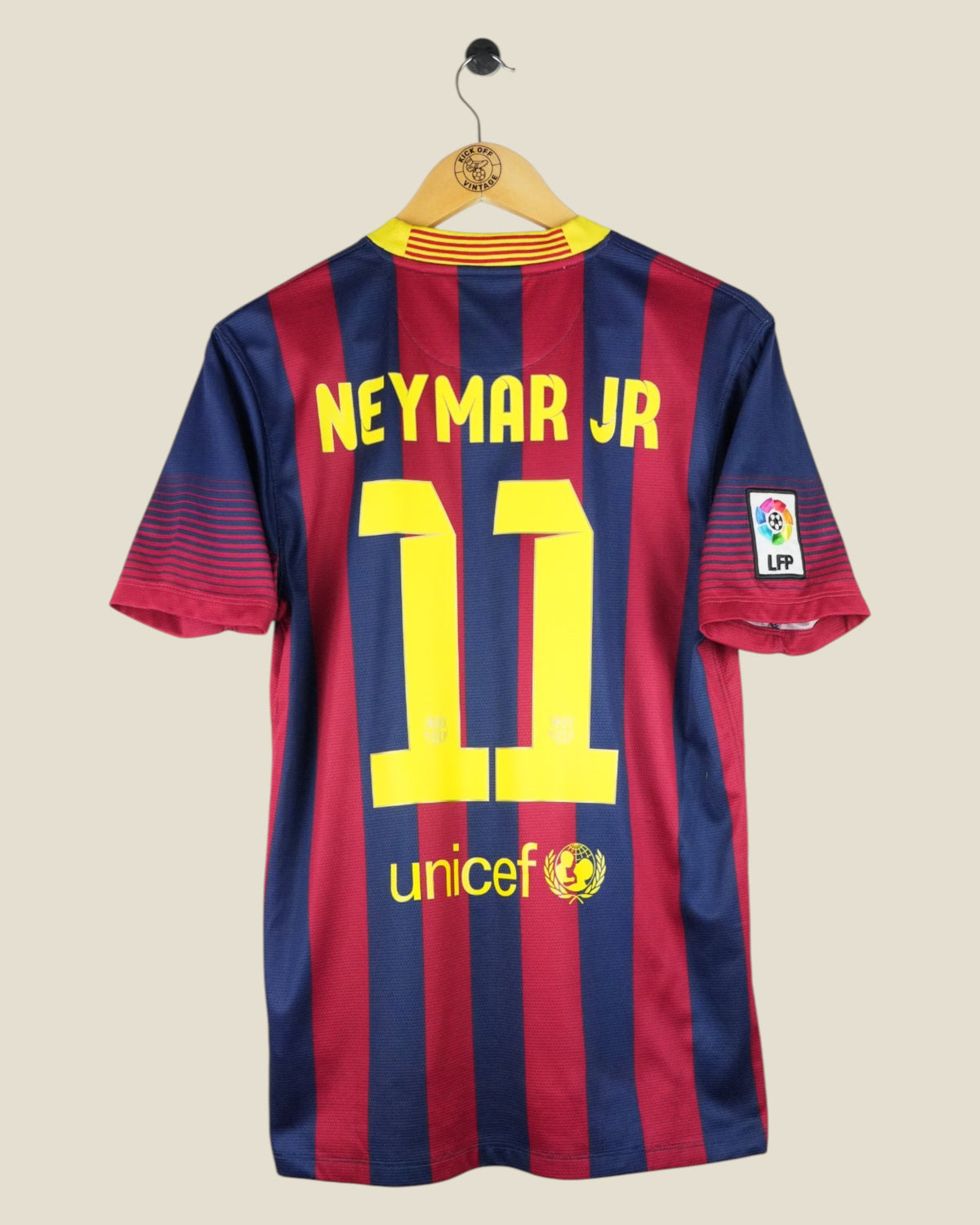 BARCELONA 2013/14 NEYMAR HOME SHIRT (M) NIKE