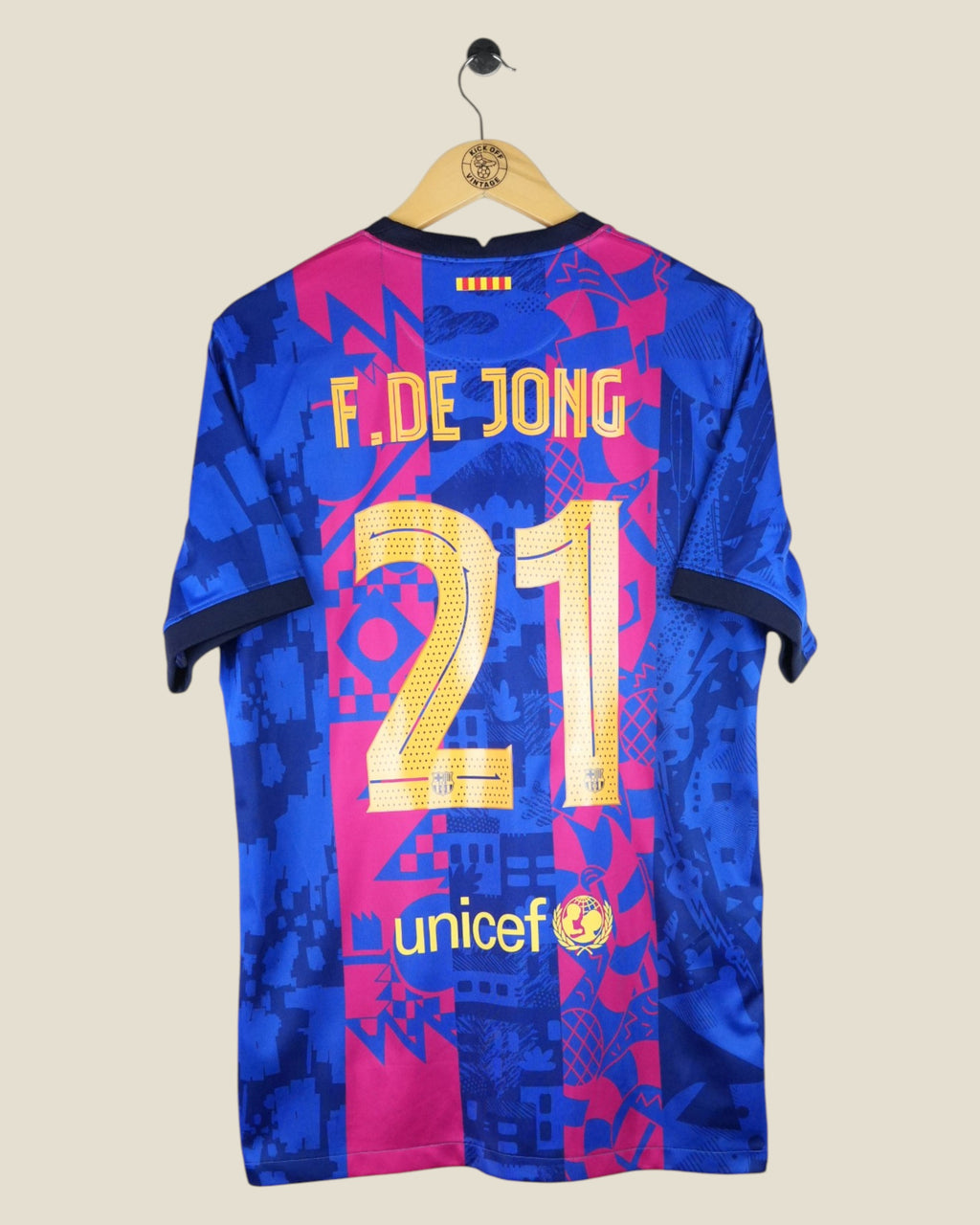 BARCELONA 2021/22 FRENKIE DE JONG THIRD SHIRT (L) NIKE