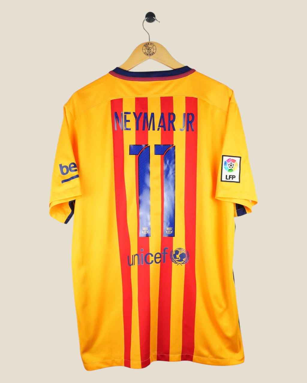 BARCELONA 2015/16 NEYMAR AWAY SHIRT (XL) NIKE