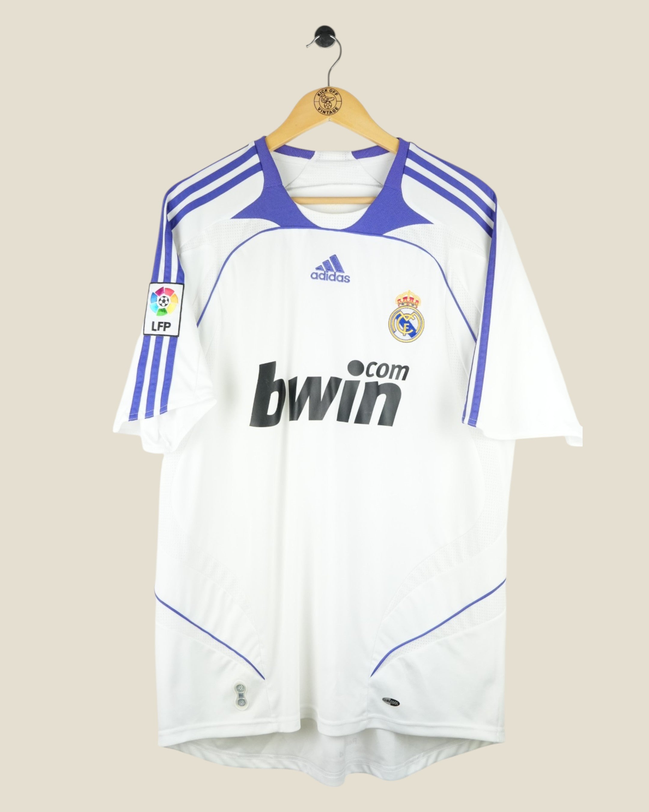 REAL MADRID 2007/08 SNEIJDER HOME SHIRT (L) ADIDAS