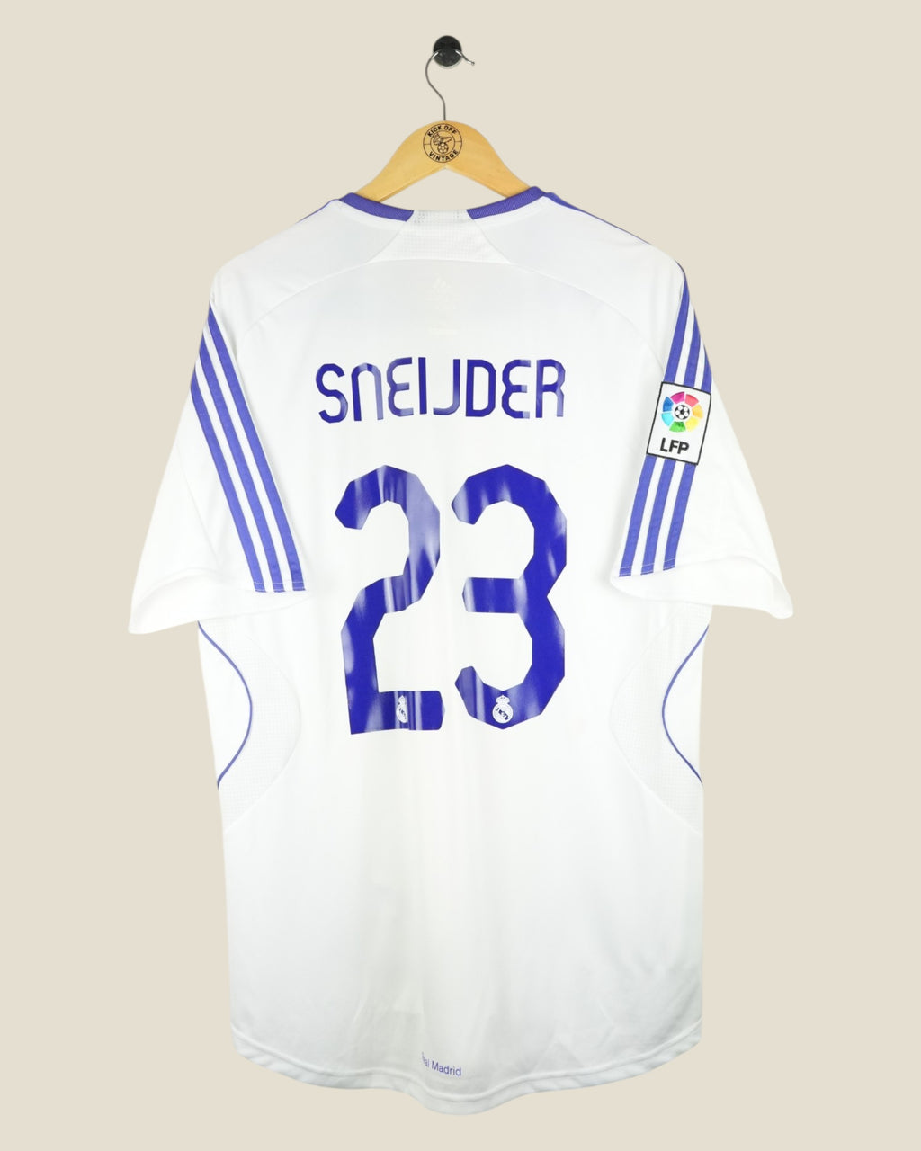 REAL MADRID 2007/08 SNEIJDER HOME SHIRT (L) ADIDAS