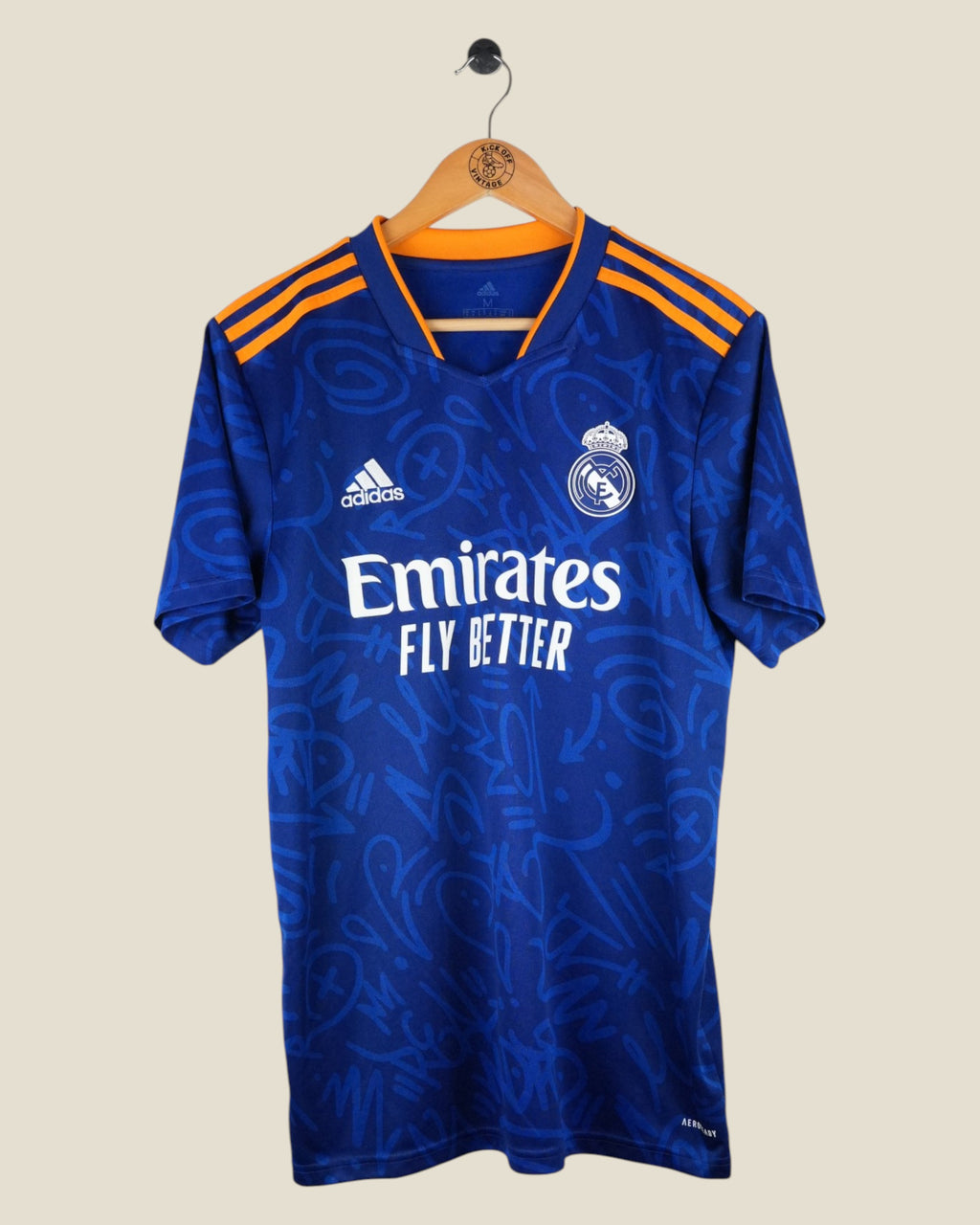 REAL MADRID 2021/22 MARCELO AWAY SHIRT (M) ADIDAS