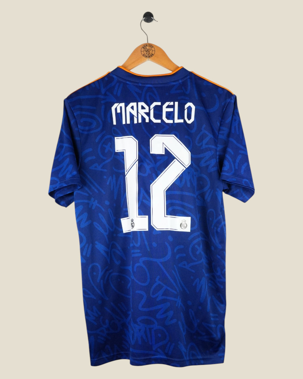 REAL MADRID 2021/22 MARCELO AWAY SHIRT (M) ADIDAS