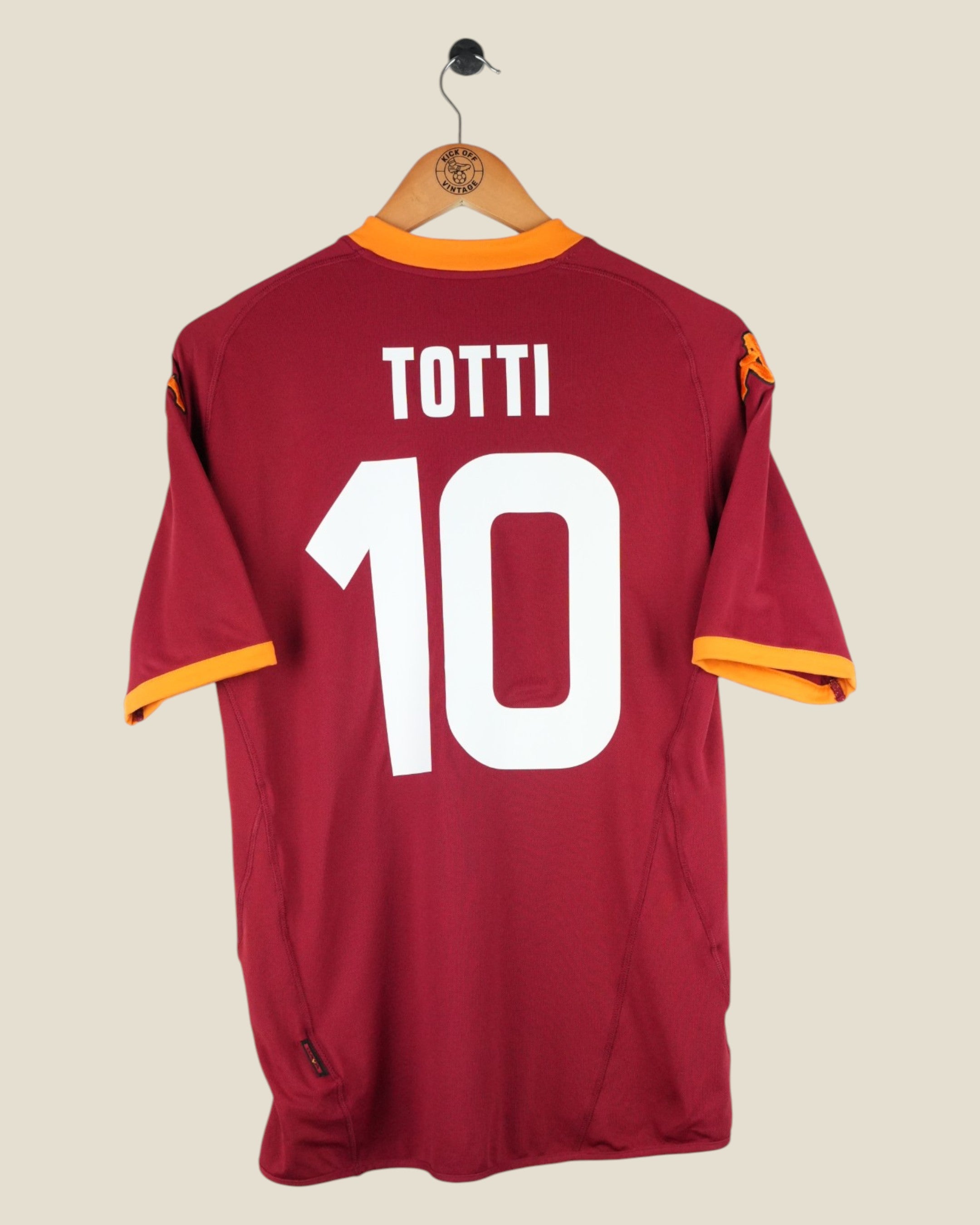 AS ROMA 2007/08 TOTTI HOME SHIRT (L) KAPPA