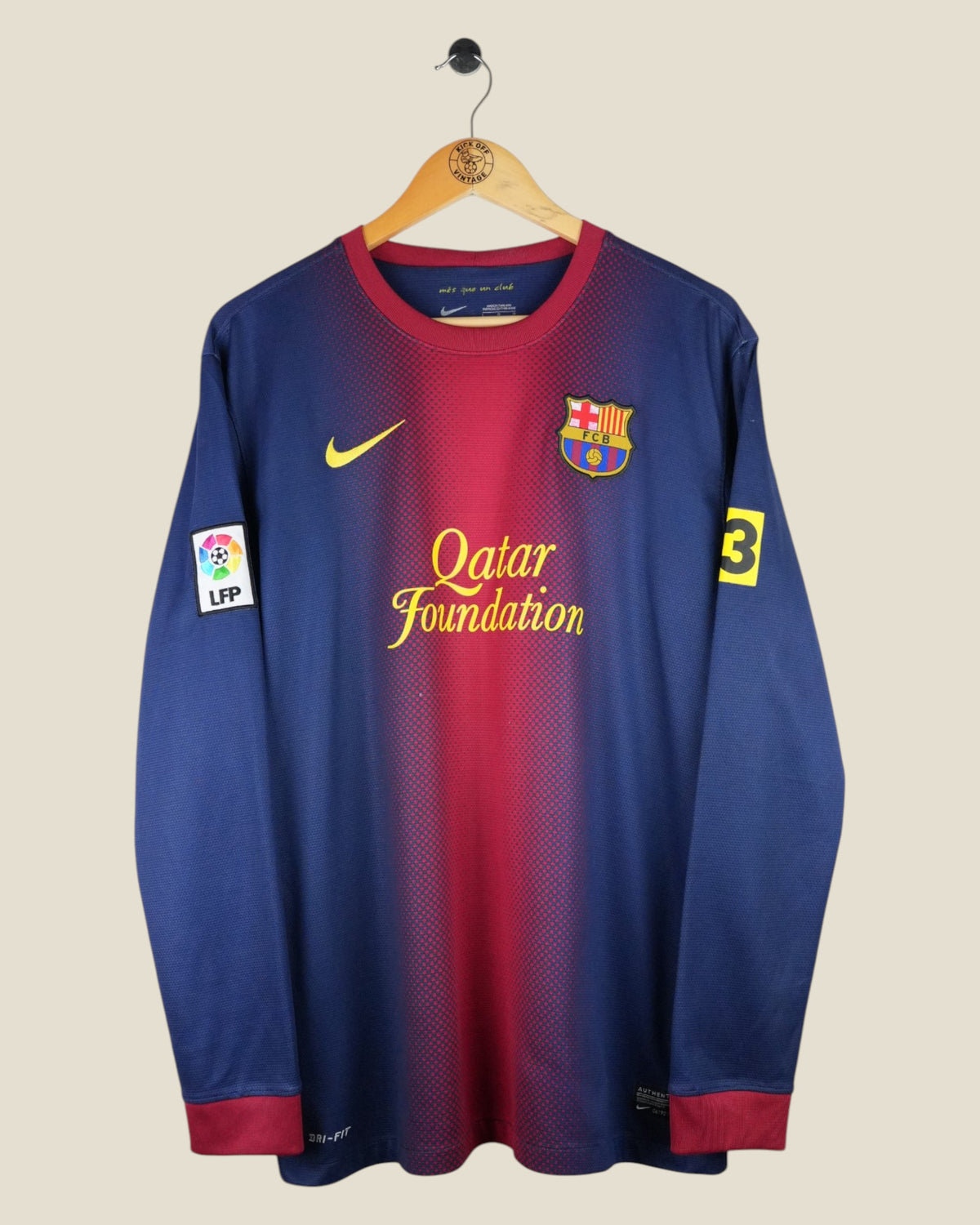 BARCELONA 2012/13 MESSI HOME SHIRT L/S (L) NIKE