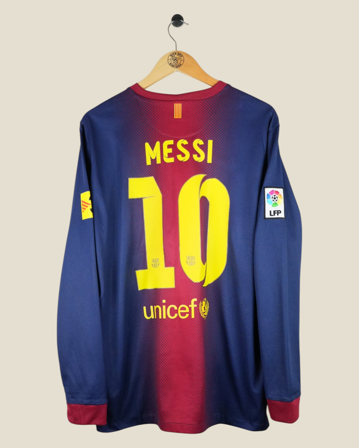 BARCELONA 2012/13 MESSI HOME SHIRT L/S (L) NIKE