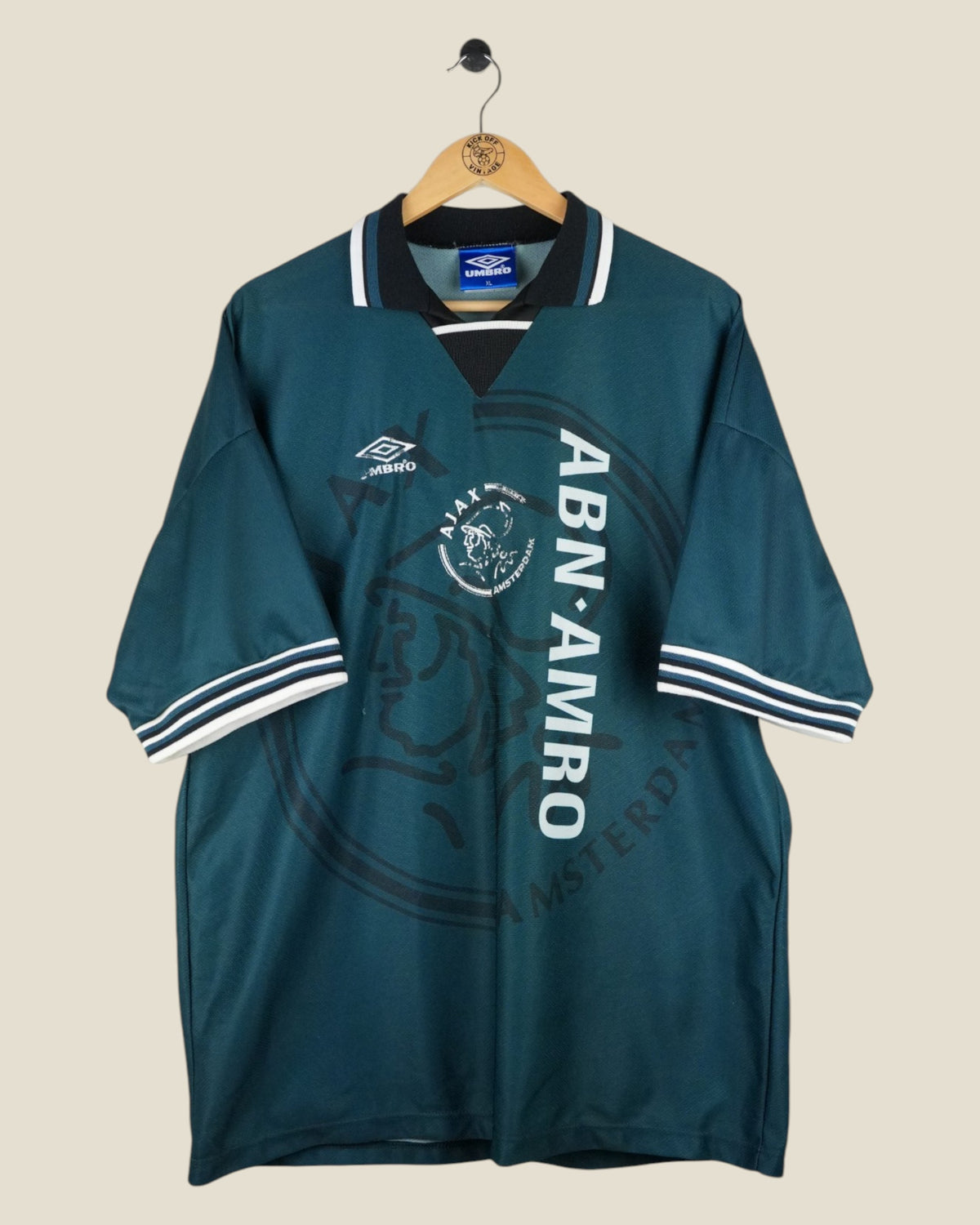 AJAX 1995/96 AWAY SHIRT (XL) UMBRO