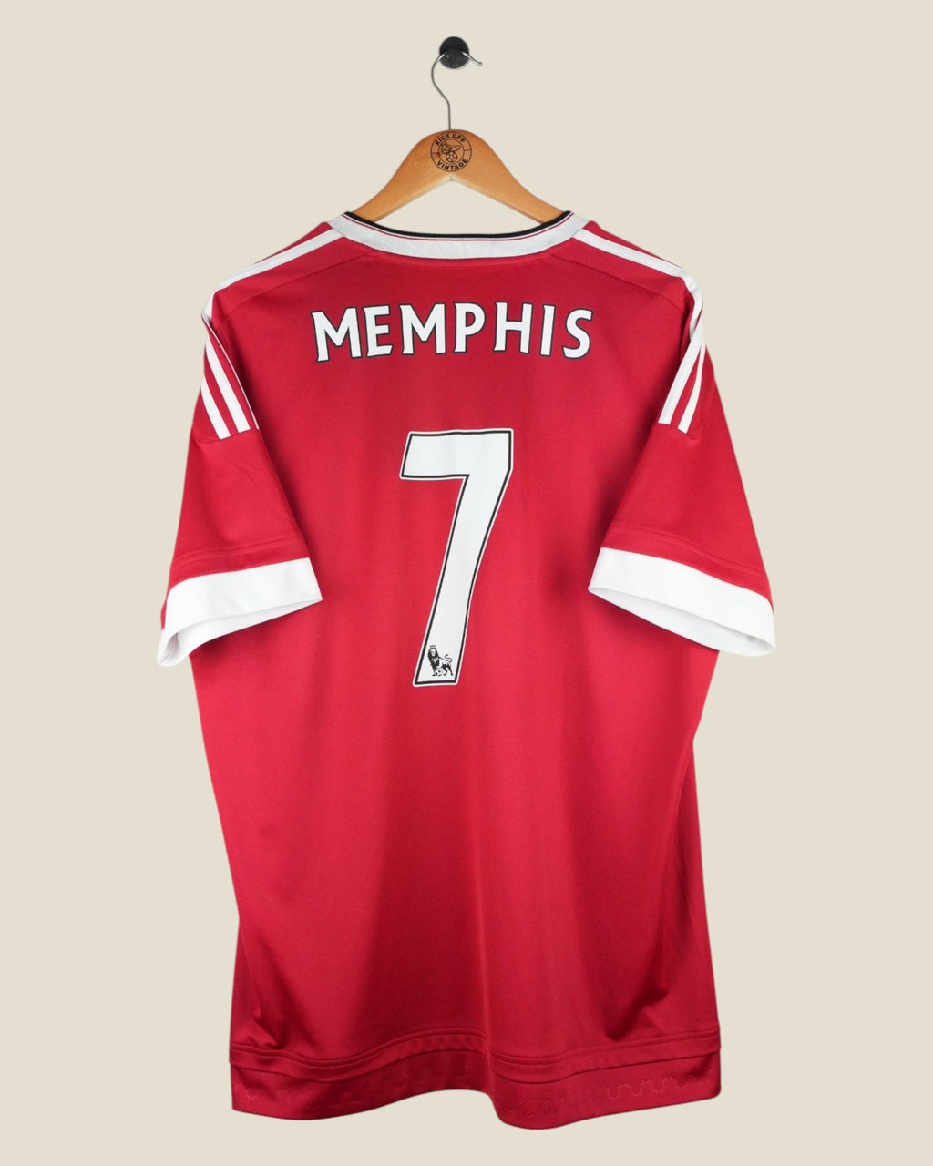 MANCHESTER UNITED 2015/16 MEMPHIS HOME SHIRT (XL) ADIDAS
