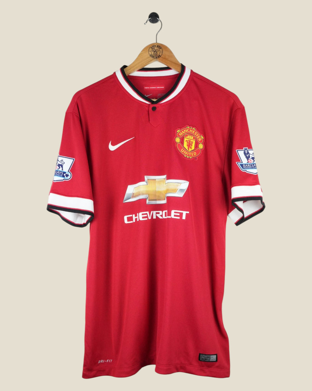 MANCHESTER UNITED 2014/15 BLIND HOME SHIRT SIGNED BNWT (L) NIKE