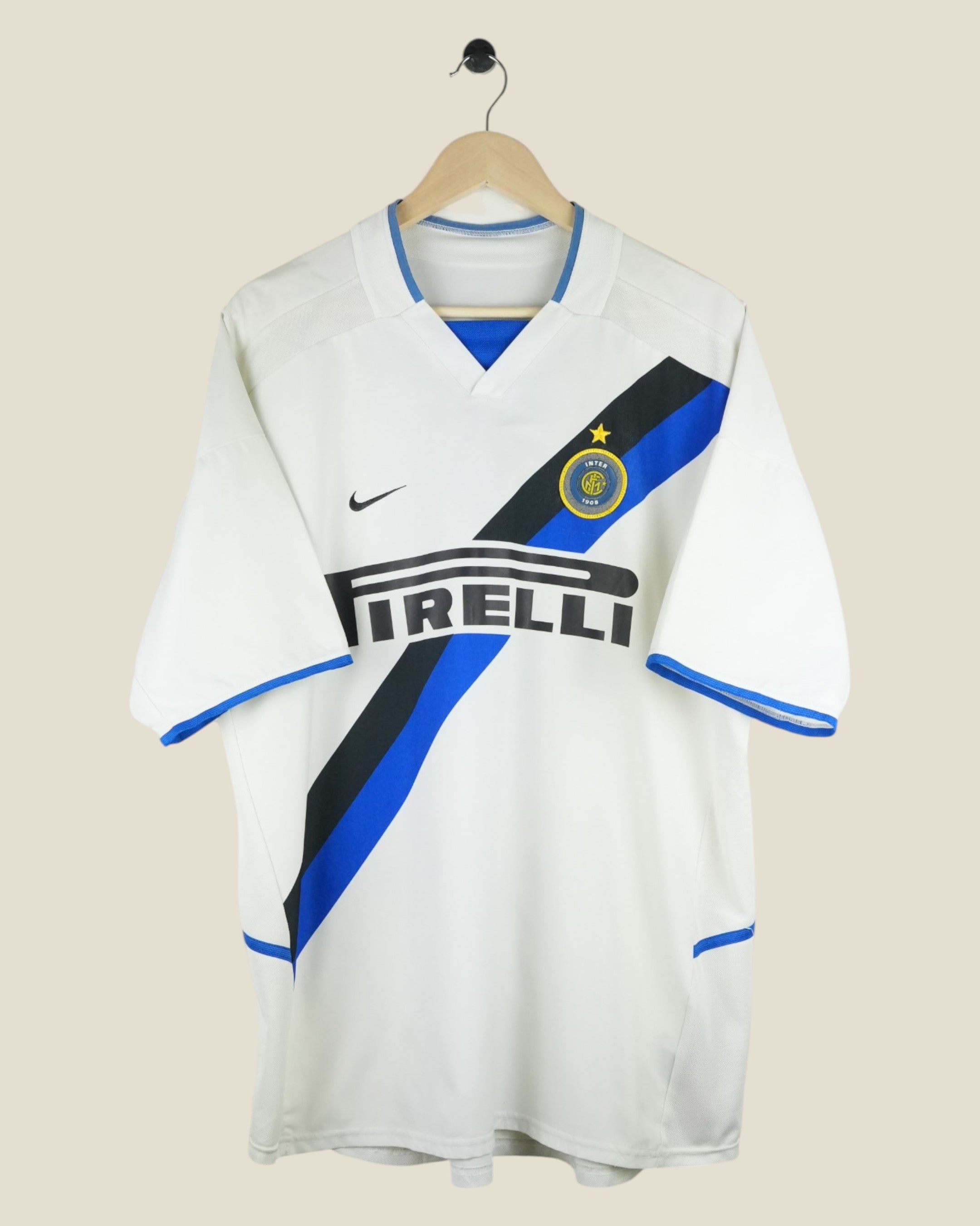 INTER MILAN 2002/03 CANNAVARO AWAY SHIRT (L/XL) NIKE