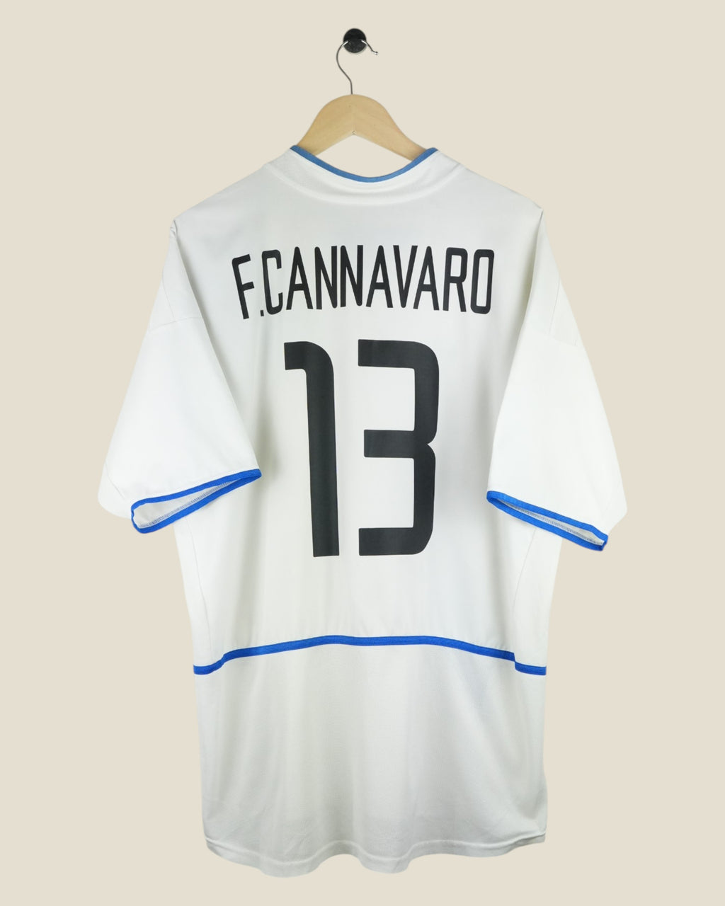 INTER MILAN 2002/03 CANNAVARO AWAY SHIRT (L/XL) NIKE