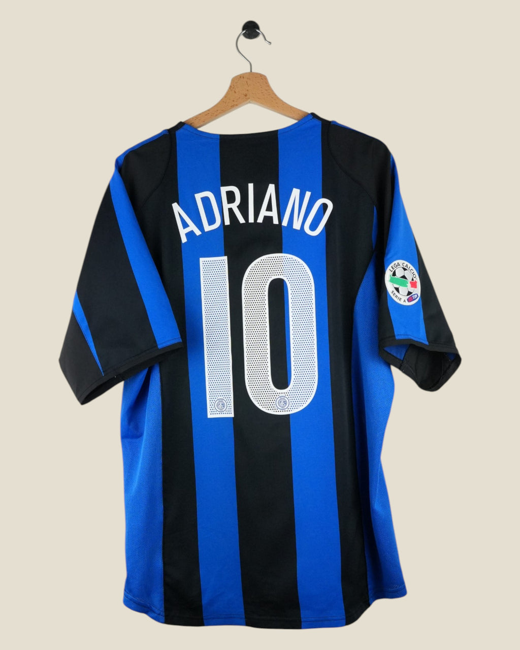 INTER MILAN 2004/05 ADRIANO HOME SHIRT (L) NIKE