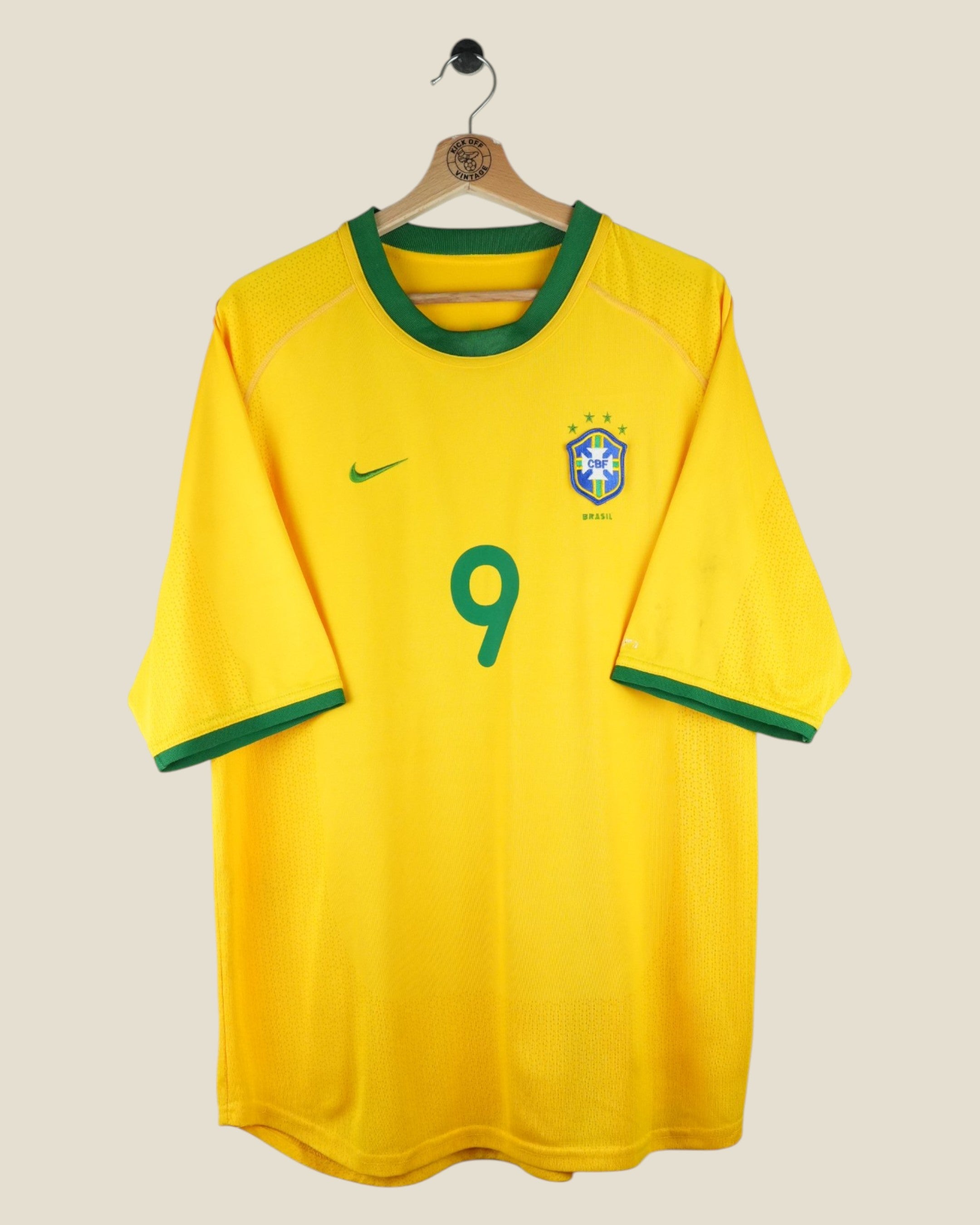 BRAZIL 2000 RONALDO HOME SHIRT (L) NIKE