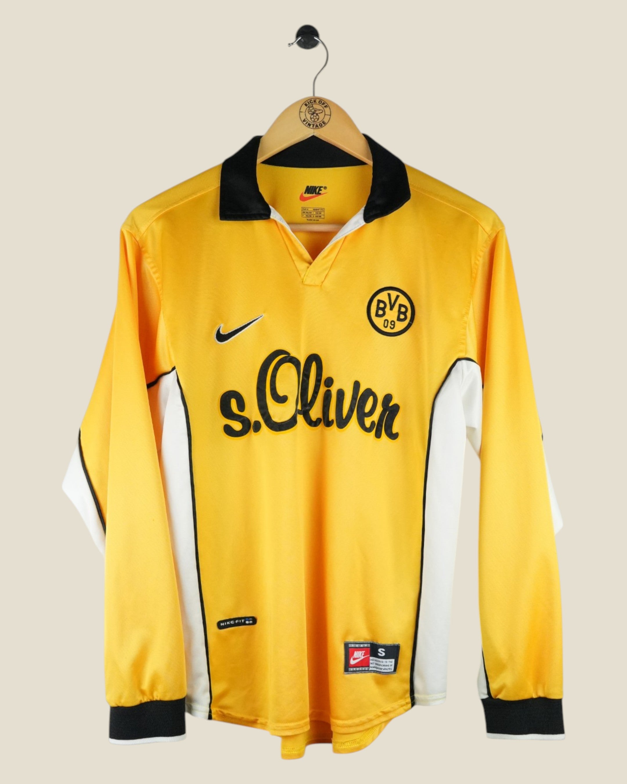 BORUSSIA DORTMUND 1998/99 HOME SHIRT L/S (S) NIKE