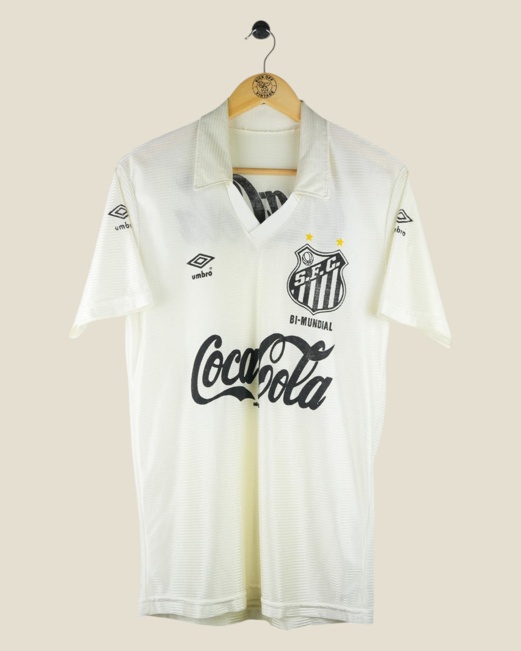 SANTOS 1991/92 HOME SHIRT (M/L) UMBRO